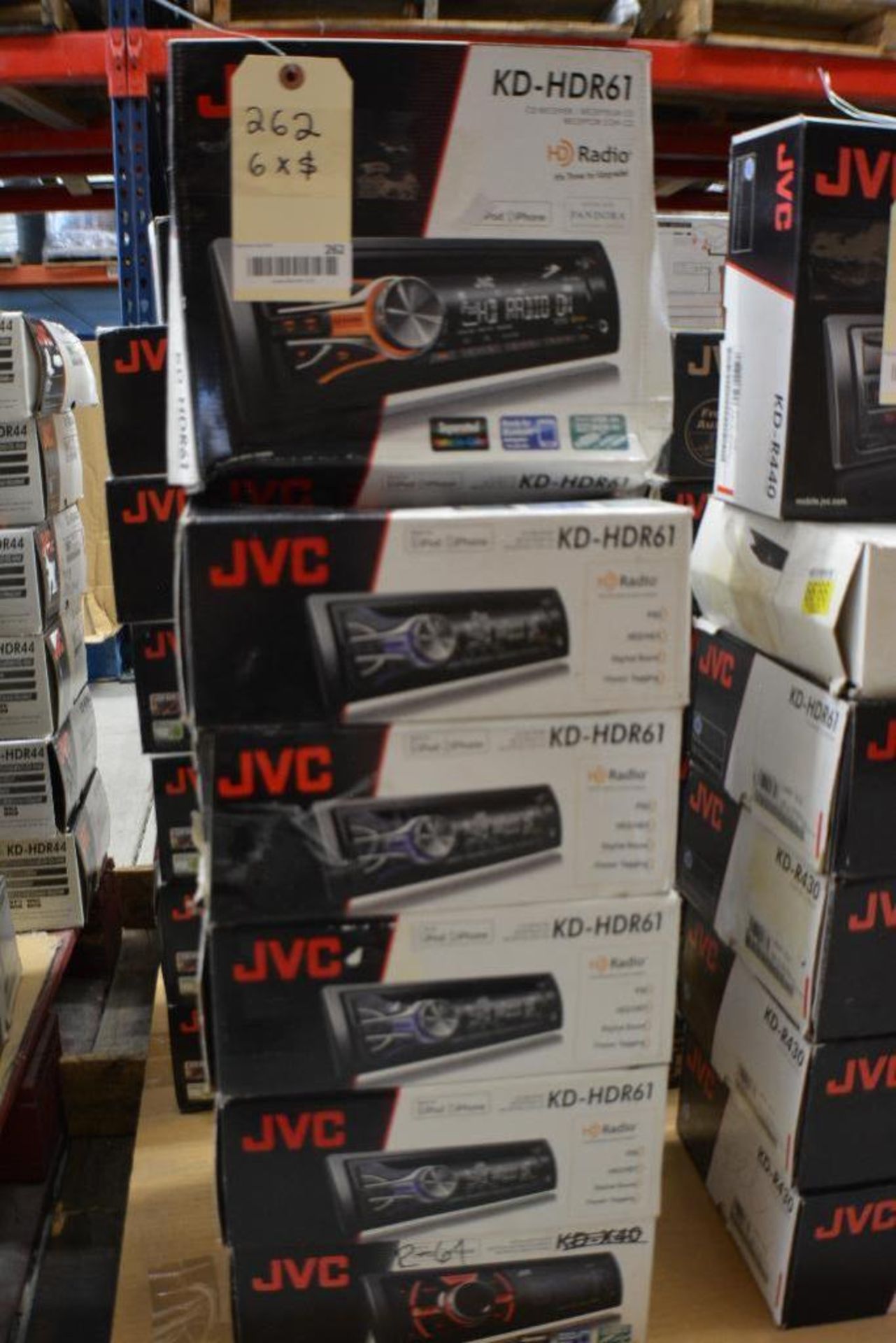 JVC Car Stereo Model HDR-61 Single DIN HD Radio/ Made for iPhone/iPod + Ready for Bluetooth + USB/Au