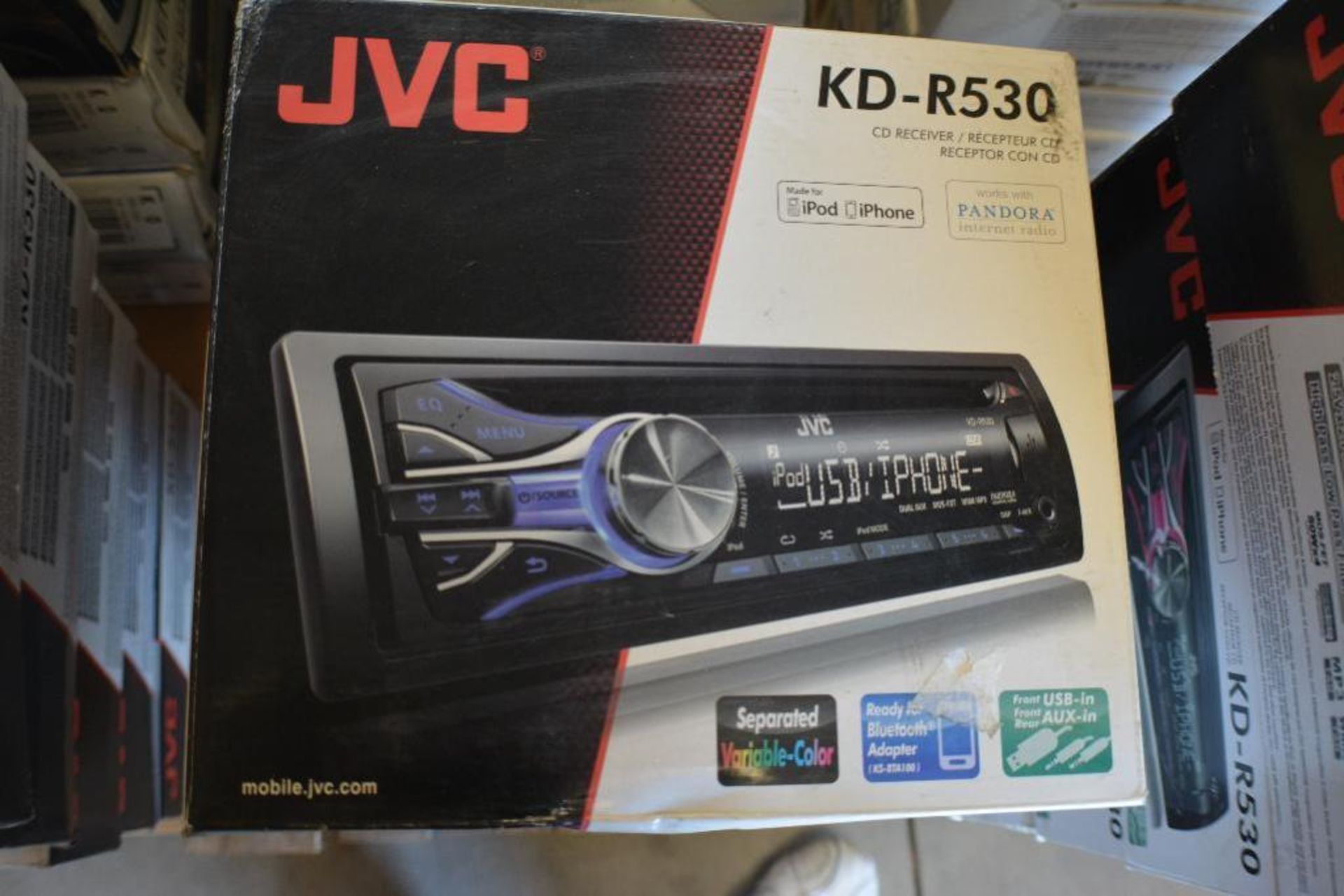 JVC Car Stereo Model KD-R530. CD-Receiver + Ready for Bluetooth + USB and Aux. (Some Stereos not in - Bild 2 aus 2