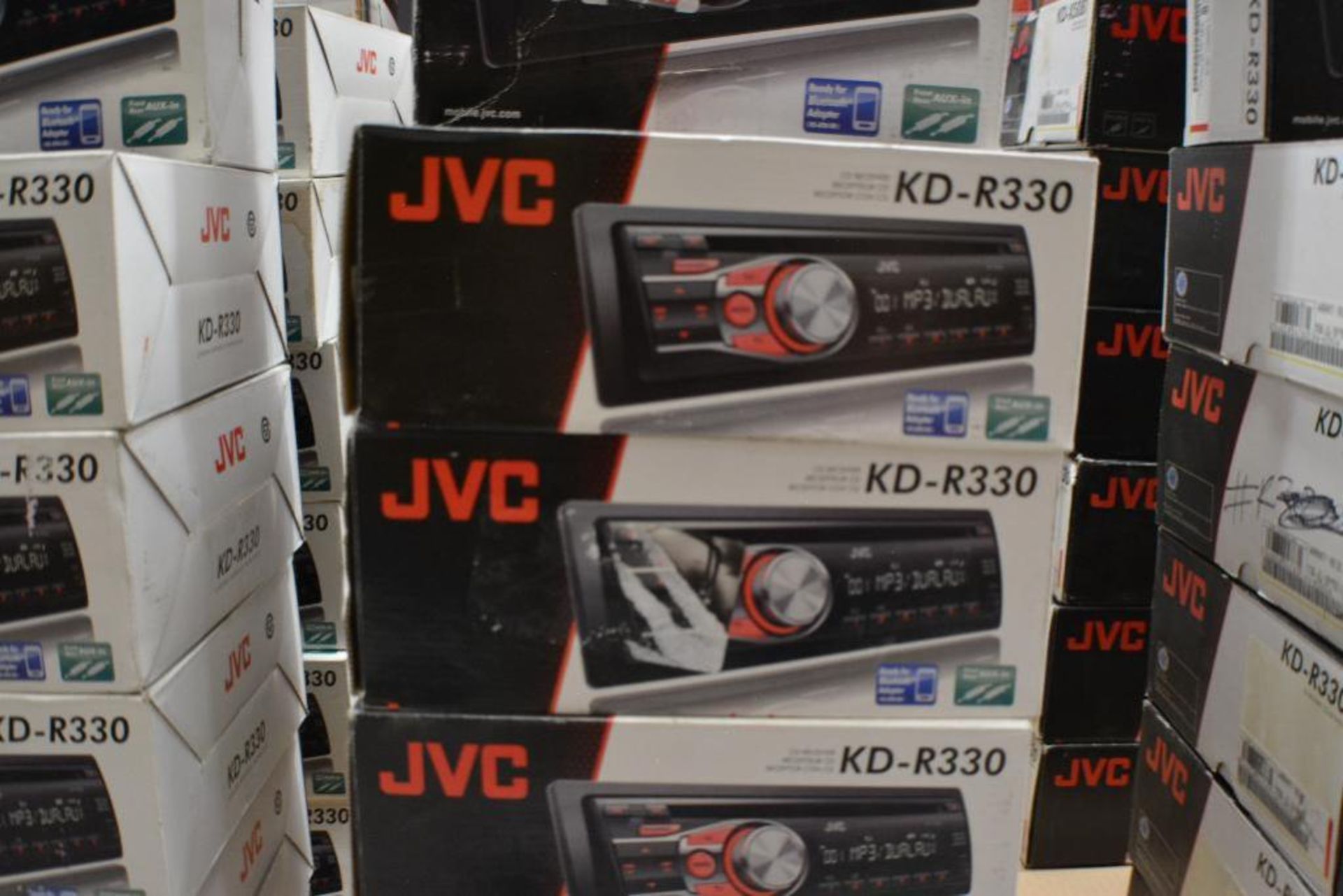 JVC Car Stereo Model KD-R330 Single-DIN Car Stereo w/ Dual Aux Inputs, 3-Band Equalizer & 6 Station - Image 2 of 2