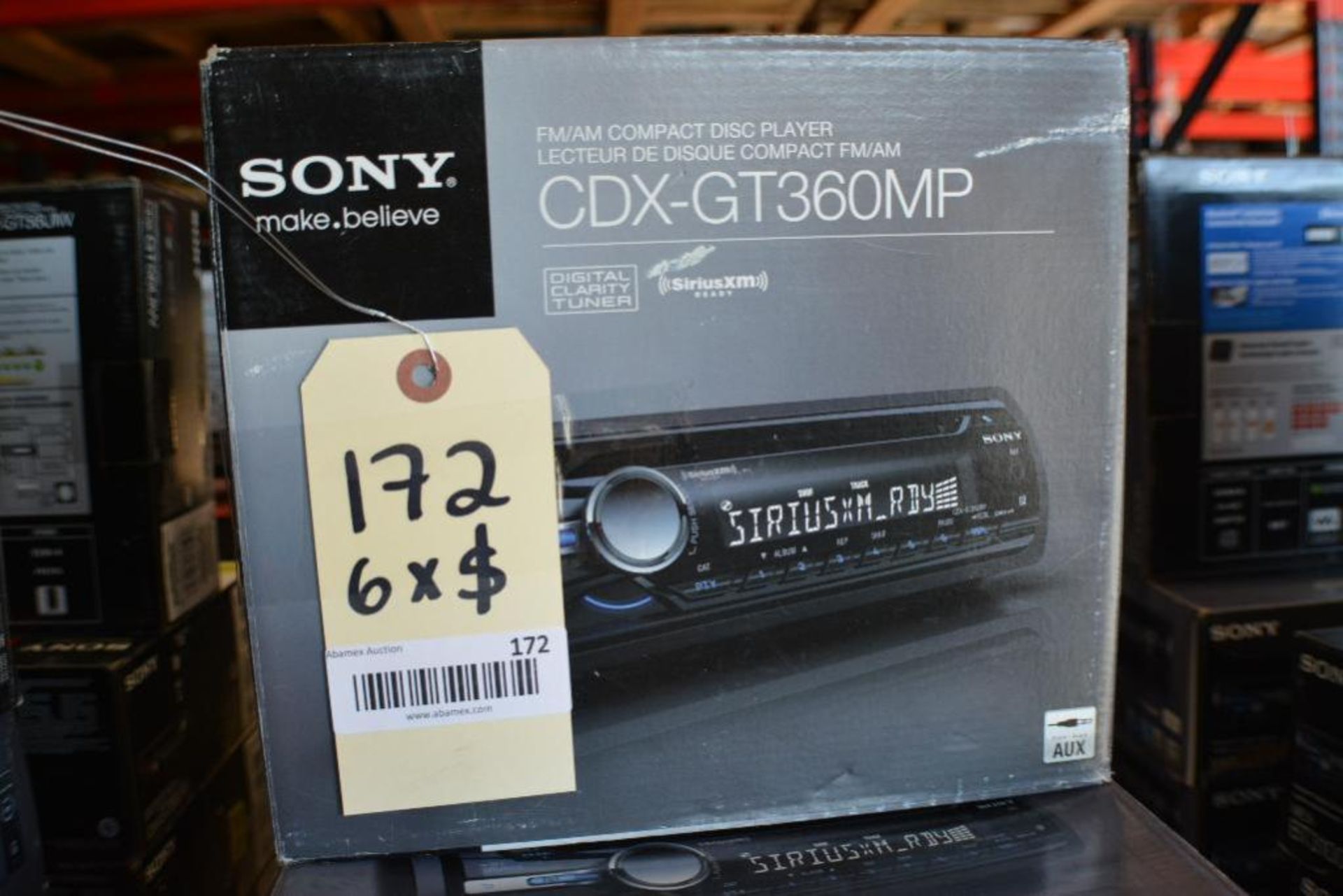 Sony Car Stereo Model CDX-GT360MP In-Dash CD/Front Aux. (Some Stereos not in Original Box). Qty 6 X - Image 2 of 2