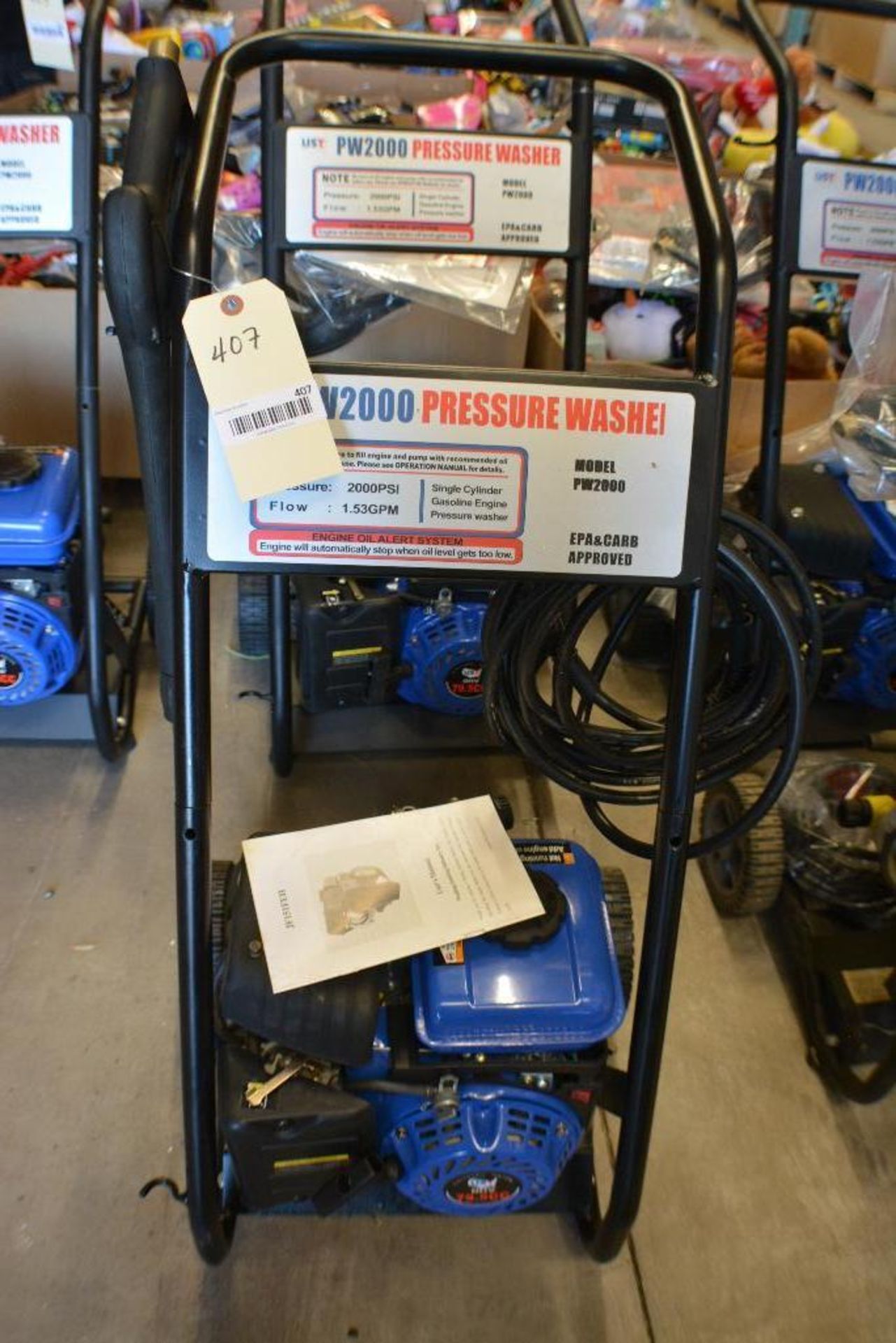 Gasoline Pressure Washer 2000PSI Single Cylinder 79.5cc by UST