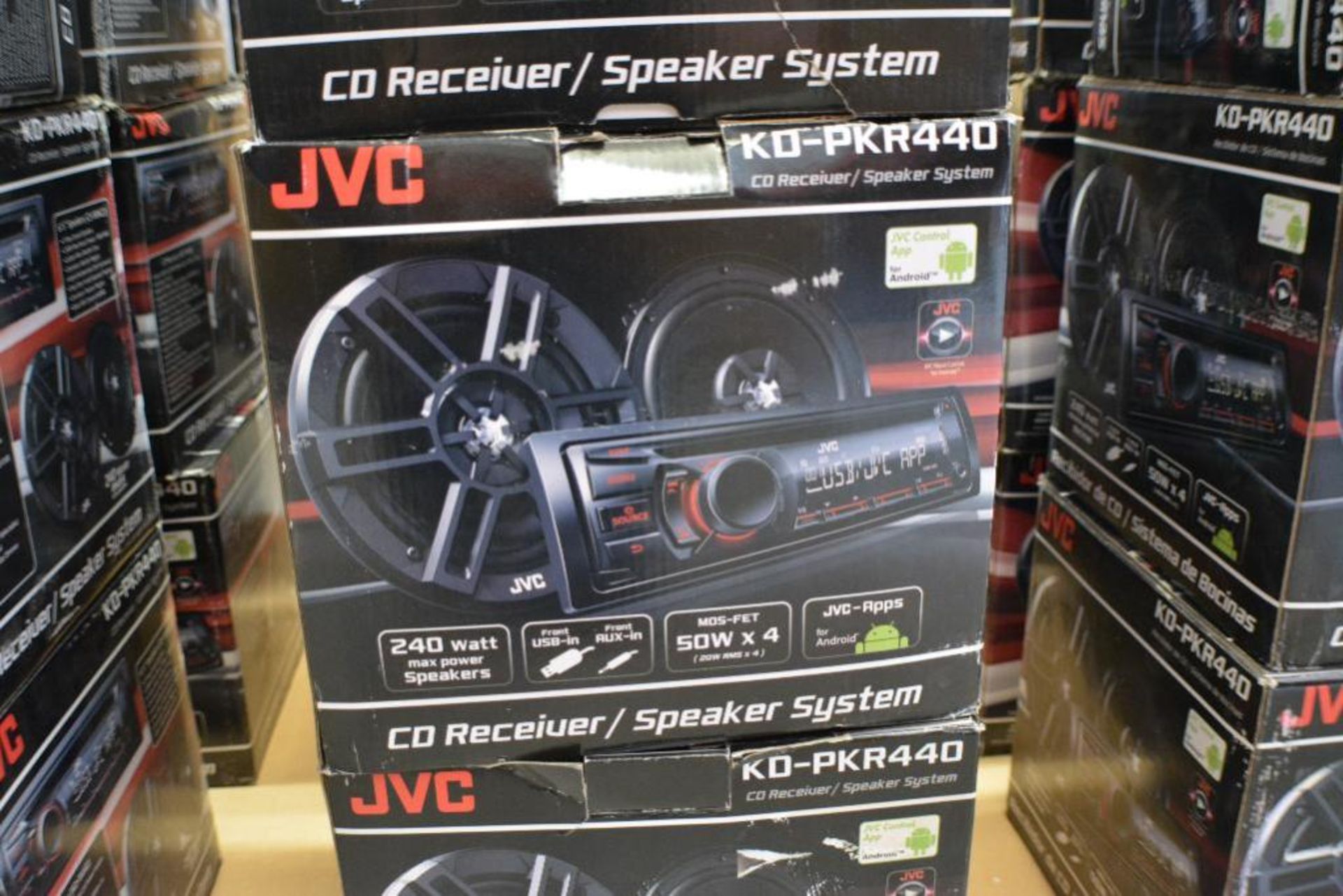 JVC Car Stereo Model KD-PKR440 In-Dash CD receiver/Speaker System. Front USB -In + Front Aux + MOS-F - Image 2 of 2
