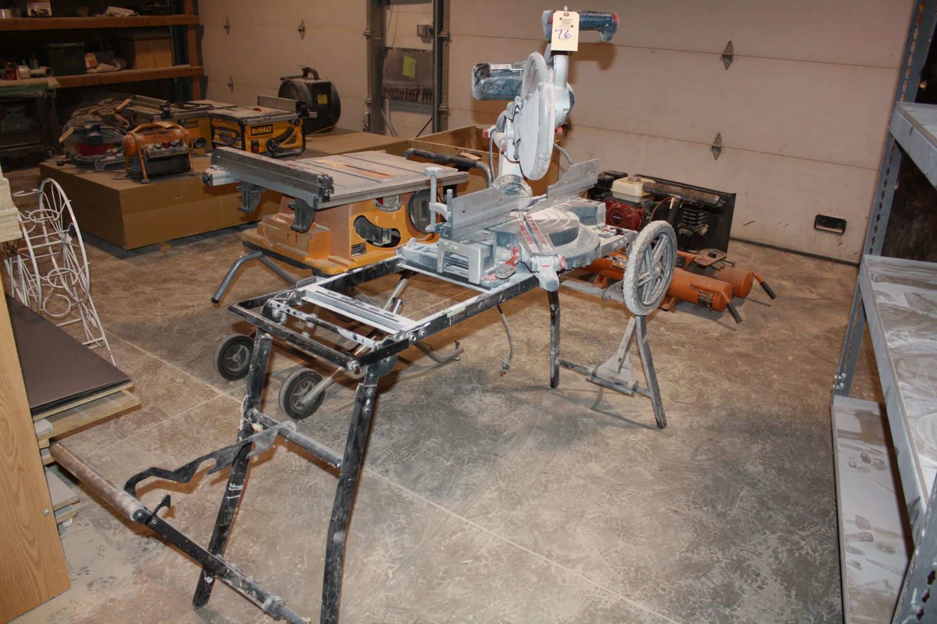 Bosch 5312 012”(305mm) Dual-Bevel Slide Miter Saw on stand - Image 6 of 8
