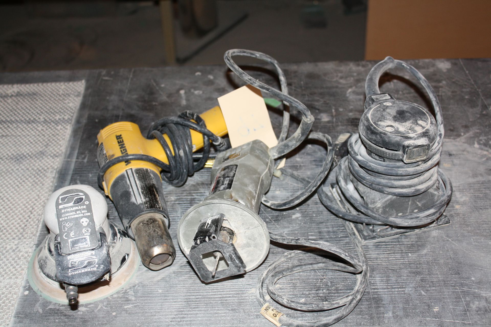 Assorted Electric tools (palm sander, heat gun, cutout tool) - Image 2 of 2