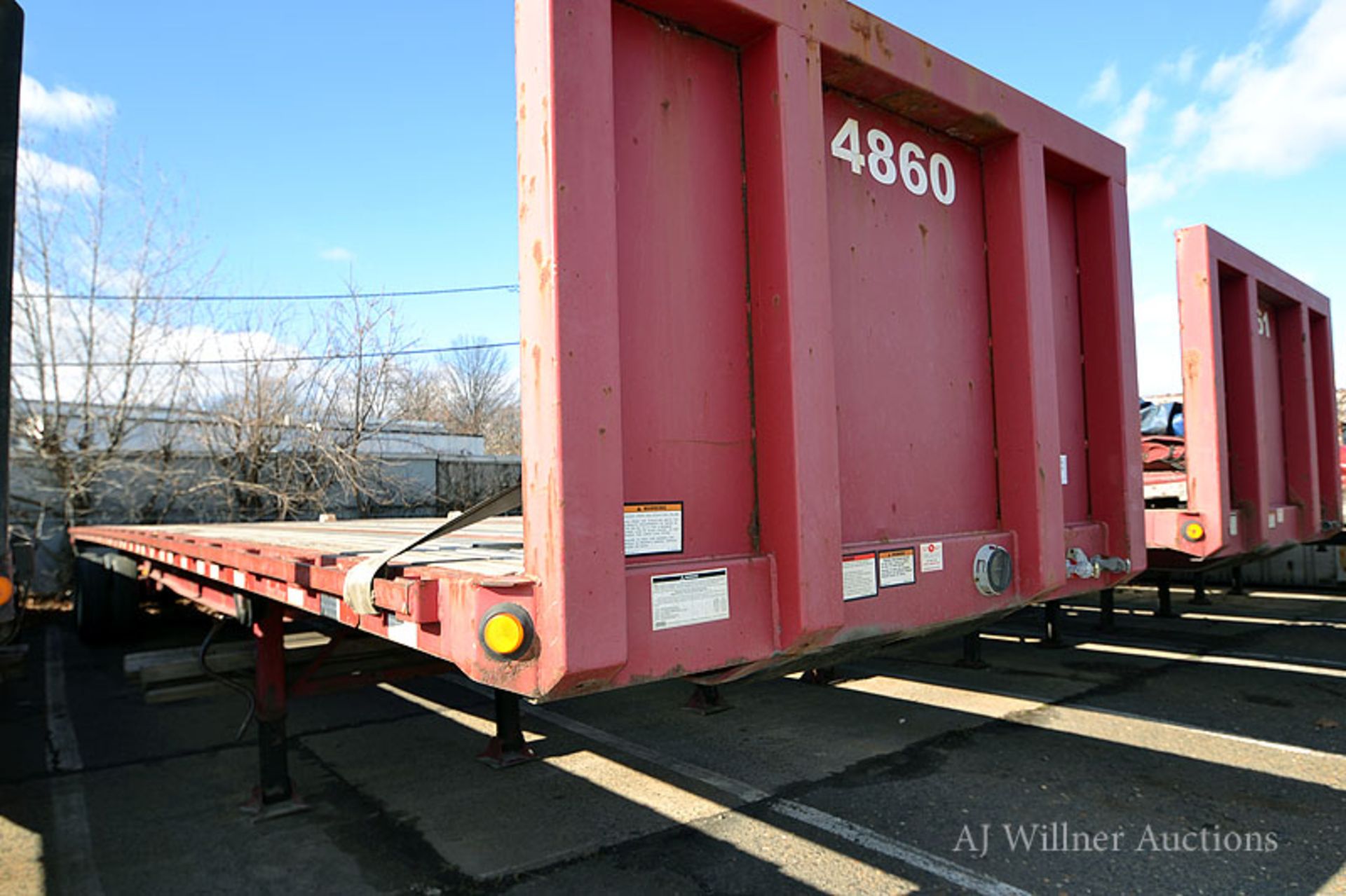 2006 Great Dane 48’-0 tandem axle flatbed trailer VIN 1GRDM96226M701780 (Unit #4860) Aluminum