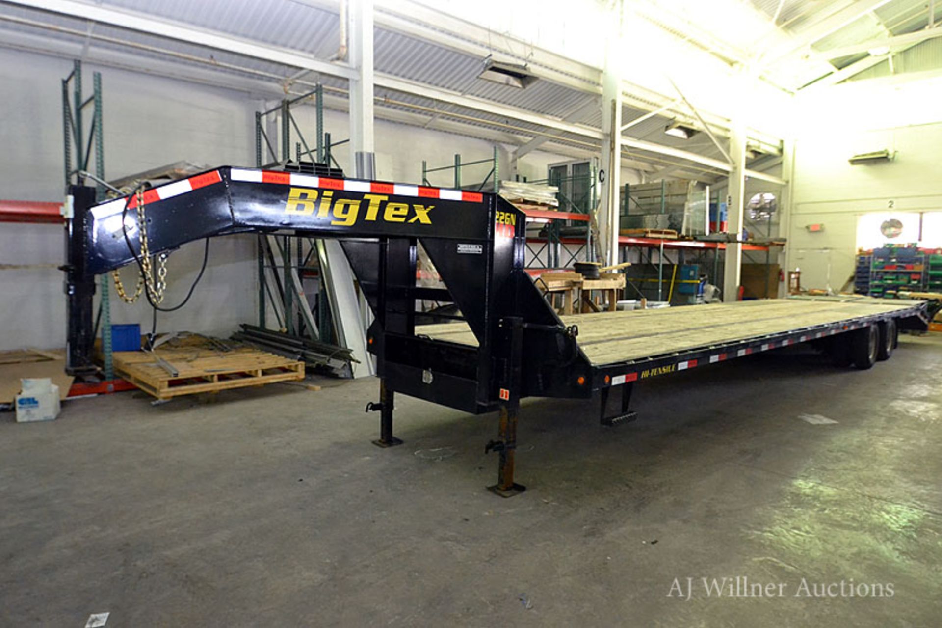 2015 Big Tex 22GNHD Dual Tandem Axle Gooseneck Flatbed Trailer VIN: 16VGX3528F6018455 w/ 102" Wide x