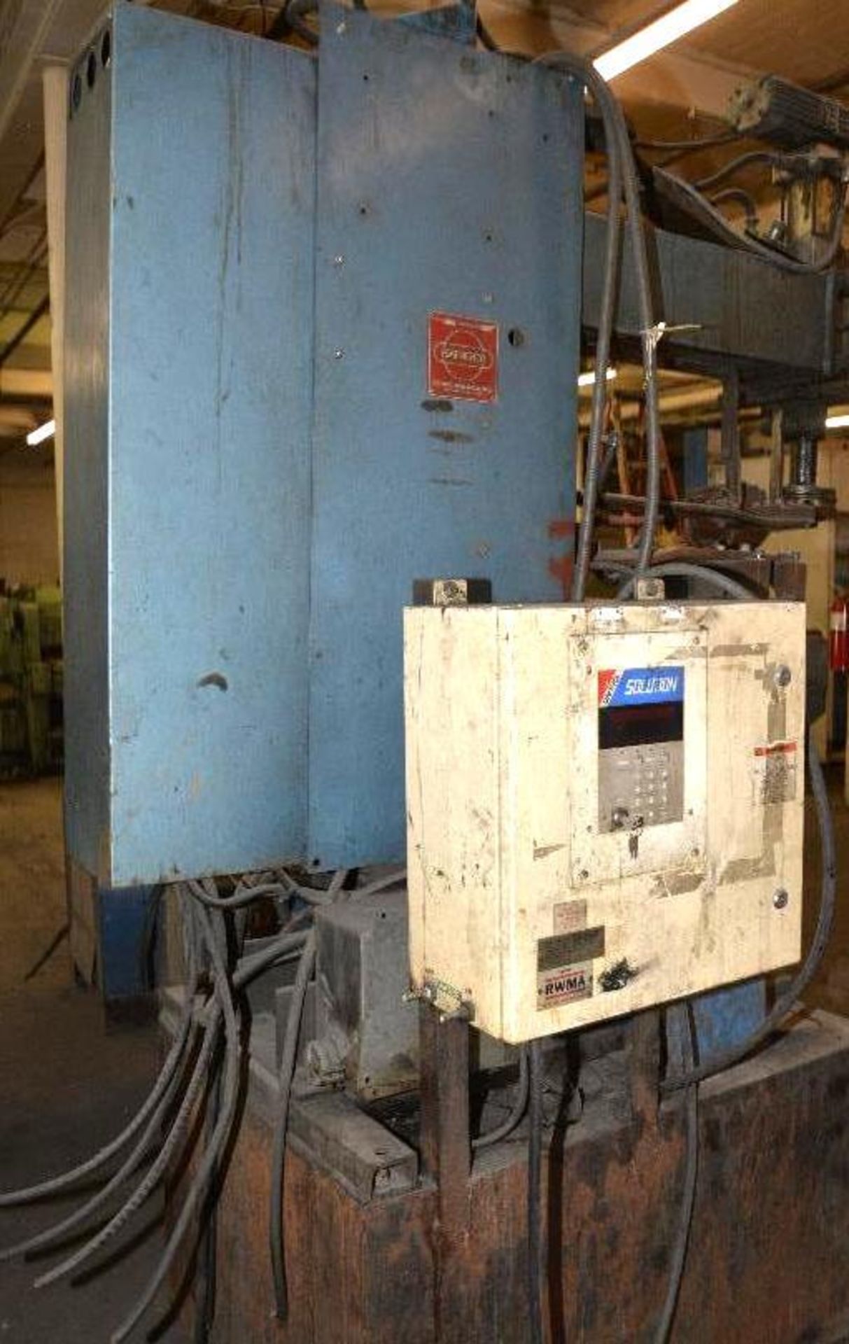 MOTSTAN DSSVETEMDSKIN RESISTANCE WELDING MACHINE NO. 106-S - TYPE 80-19- TYPE ZSDB 137N N 6160 - - Image 4 of 13