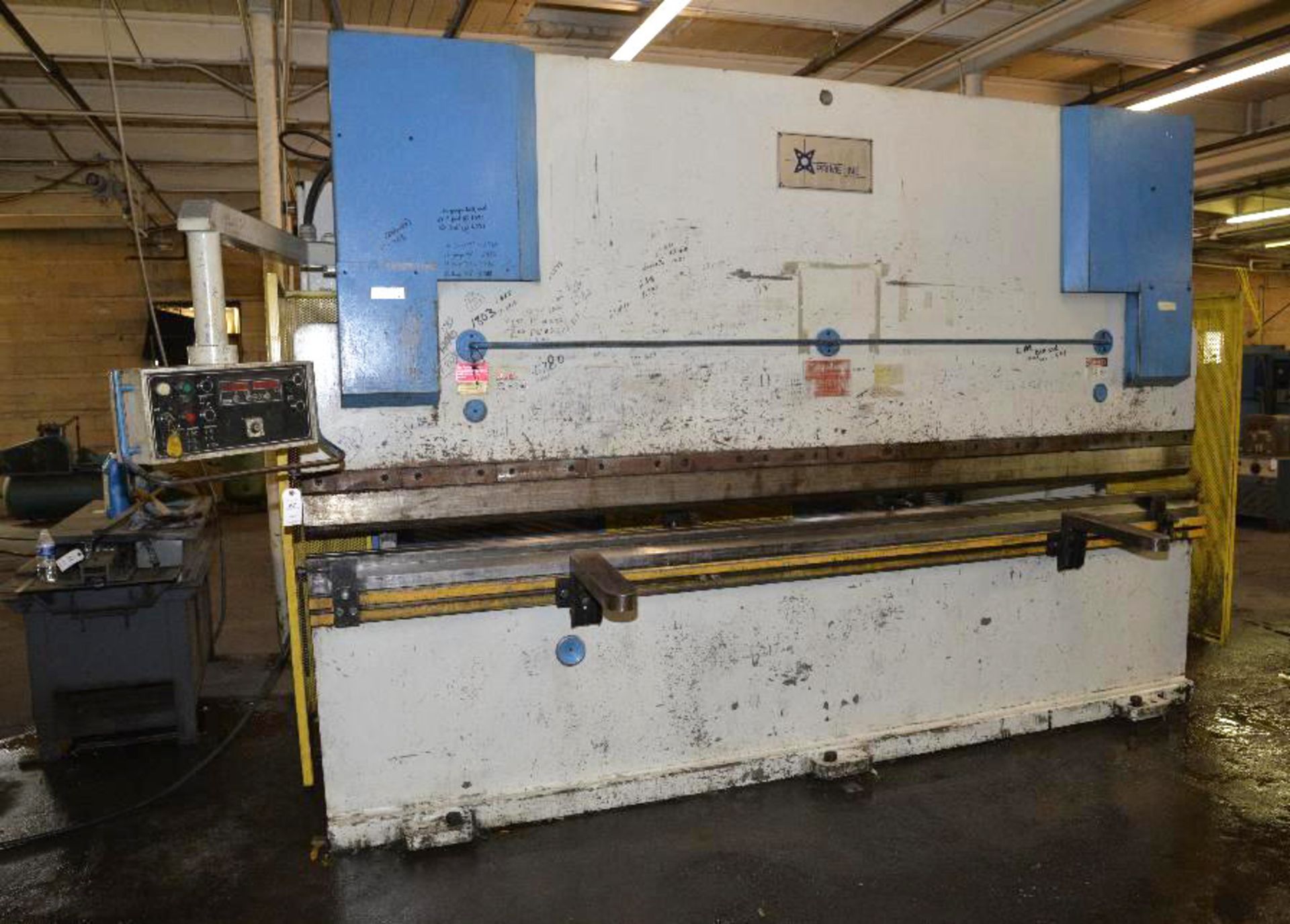 PRIME LINE MECHANICAL BRAKE PRESS - 12 FT. DURMAZALAR TYPE H.A.P. 37160 MFG. 1996- TYPE HAP