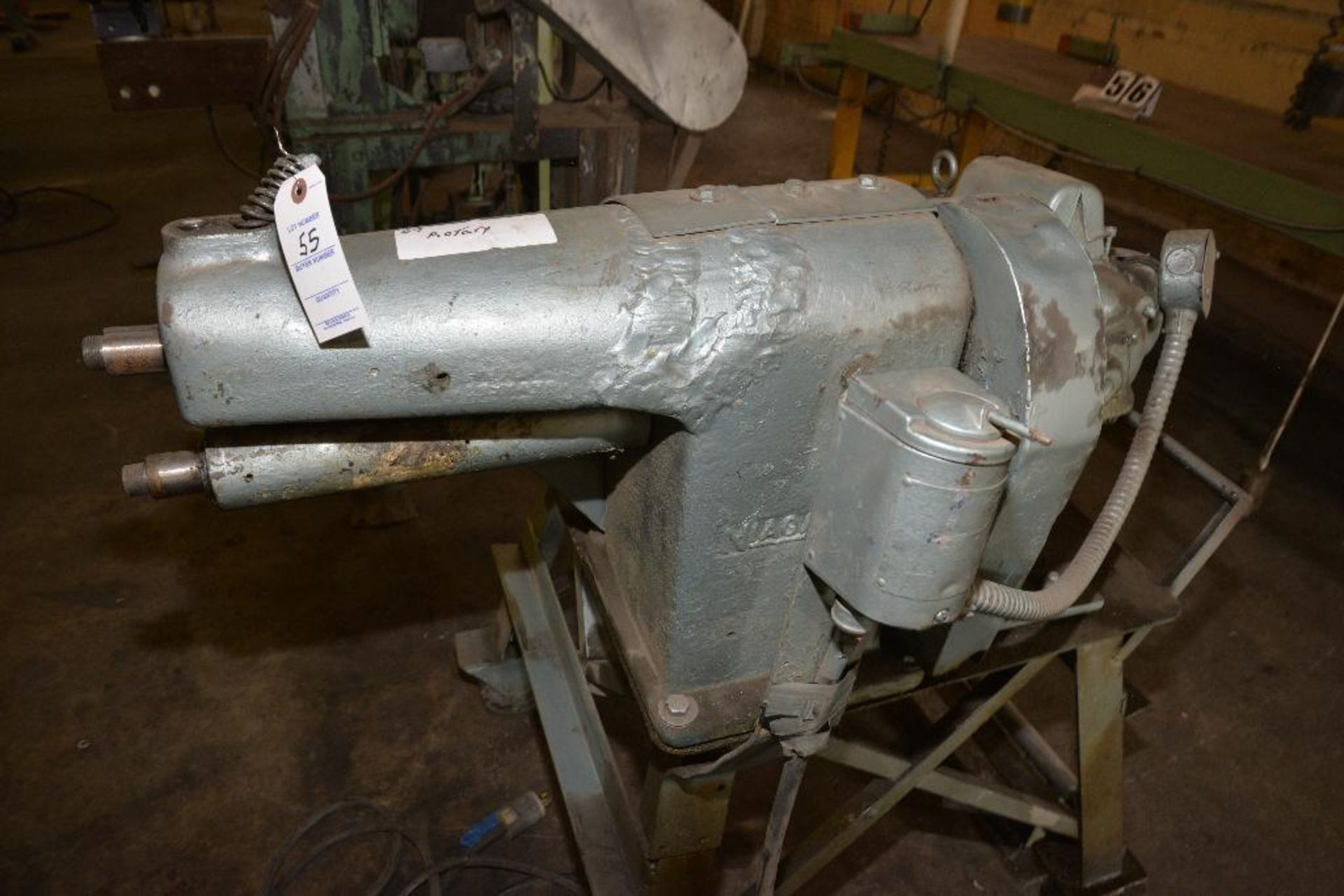 NIAGARA ROTARY MACHINE WELDED ON ROLLING STAND ARM HAS BEEN BROKEN & REWELDED - Image 8 of 11