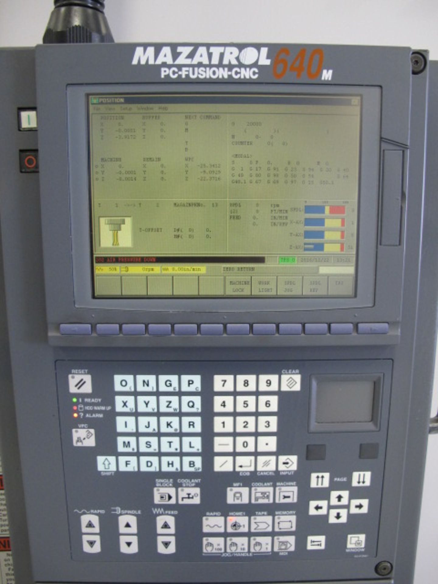 2001 Mazak VTC-200B CNC Vertical Traveling Column Machining Center s/n 152303 w/ Mazatrol PC- - Image 7 of 12