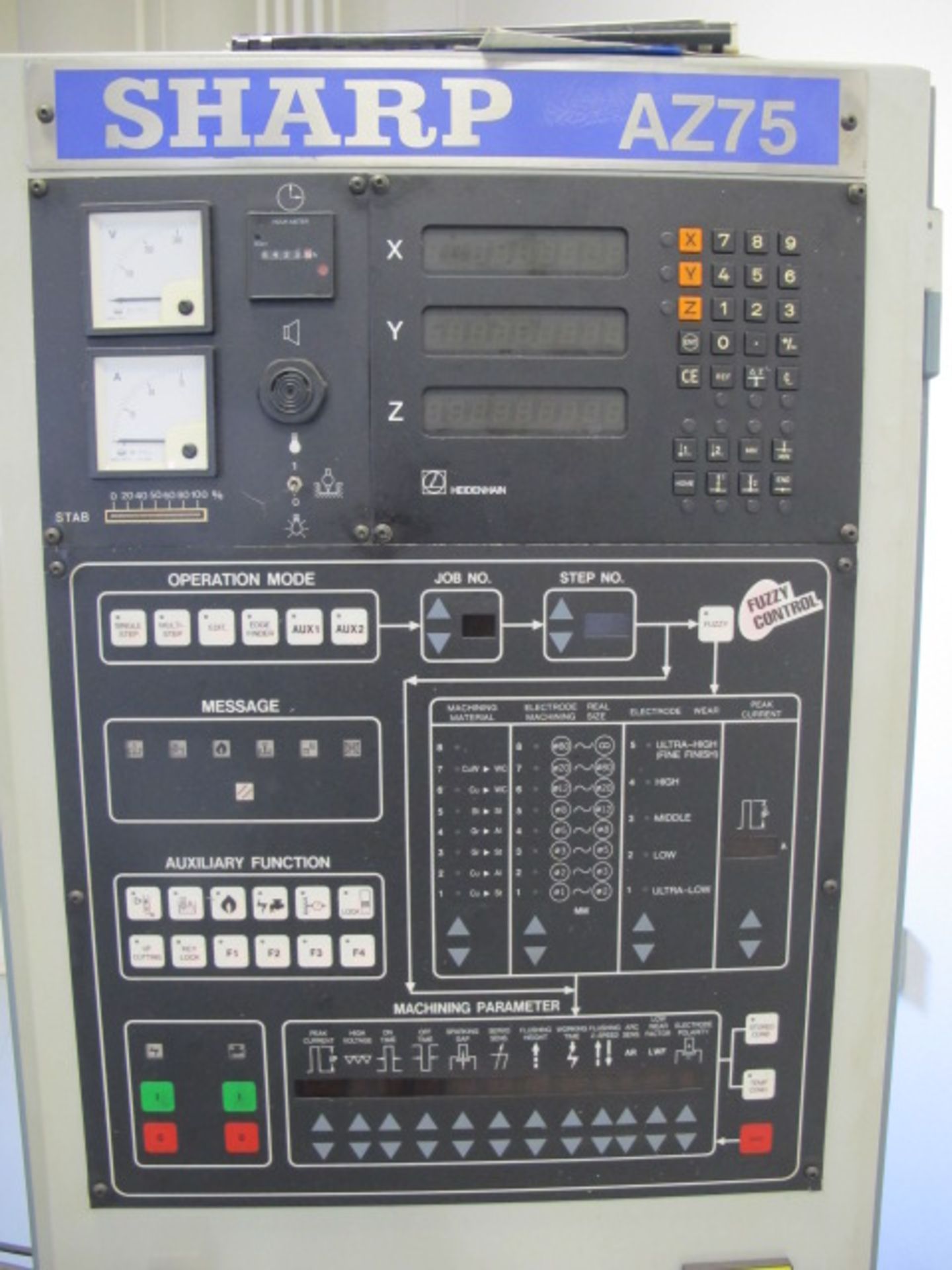 2000 Sharp SED301 Die-Sinker EDM Machine s/n 0093360 w/ Sharp AZ75 “FUZZY” Control Package, - Image 5 of 14