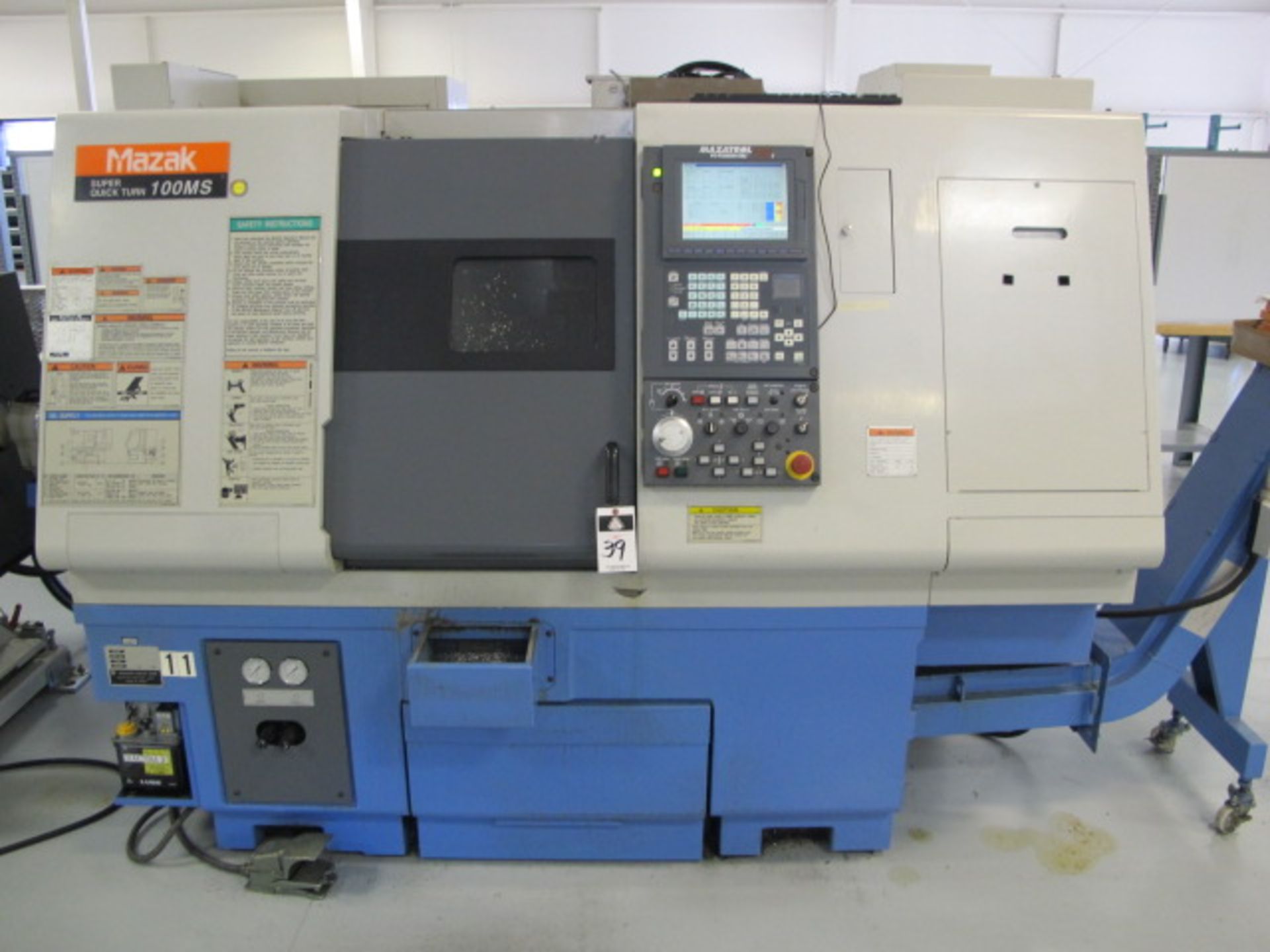 2001 Mazak Super Quick Turn 100MS Twin Spindle Live Turret CNC Turning Center s/n 156505 w/ Mazatrol - Image 2 of 18