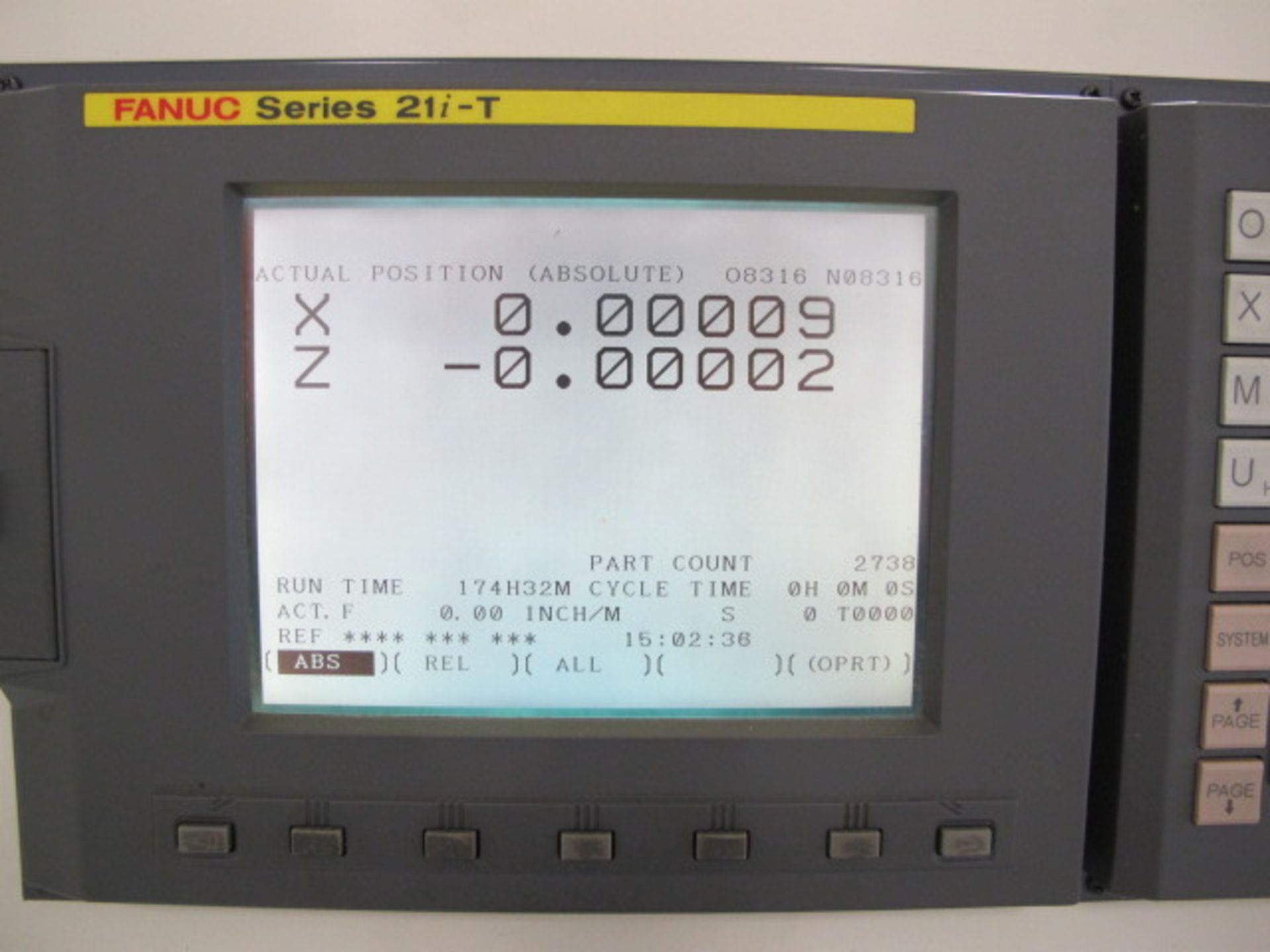 2000 Eguro Nuclet-10GL CNC Gang Tooling Cross Slide Lathe s/n 4161 w/ Fanuc Series 21i-T Controls, - Image 7 of 12