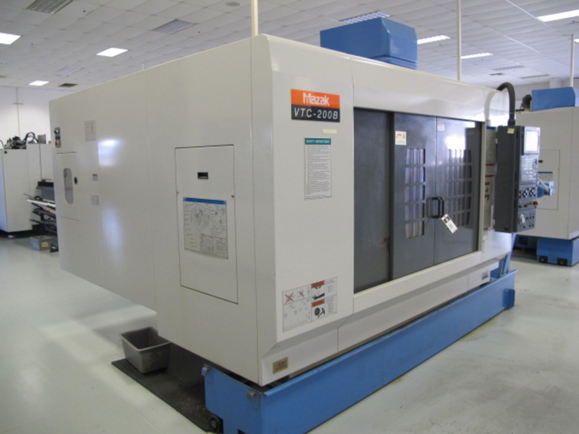 2001 Mazak VTC-200B 4-Axis CNC Vertical Traveling Column Machining Center s/n 152230 w/ Mazatrol - Image 4 of 13