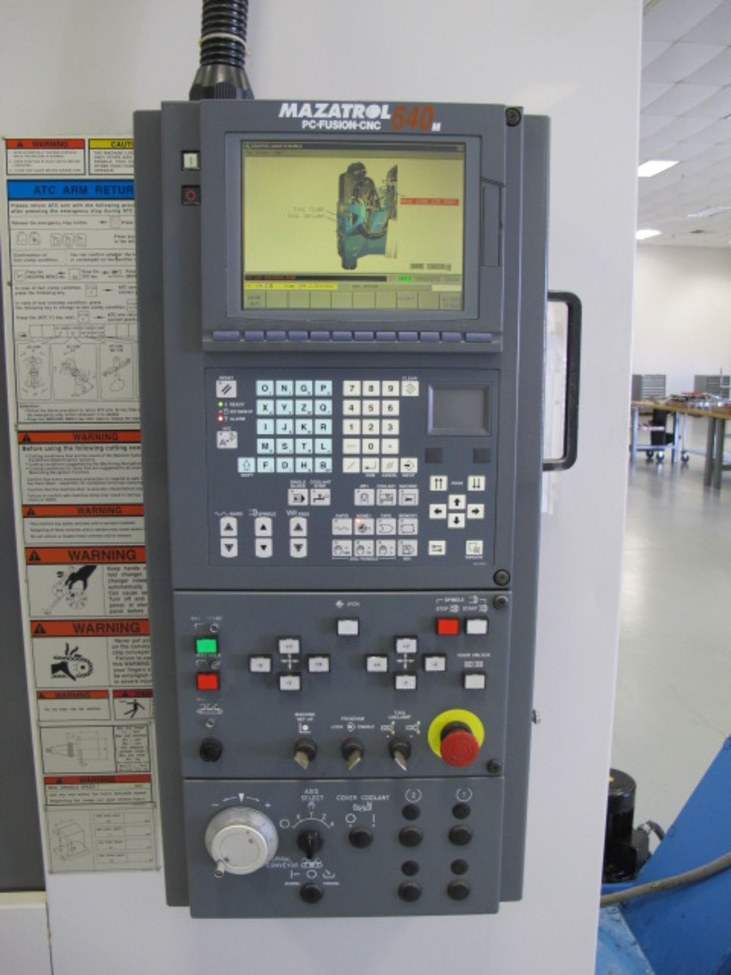 2001 Mazak VTC-200B CNC Vertical Traveling Column Machining Center s/n 152303 w/ Mazatrol PC- - Image 6 of 12