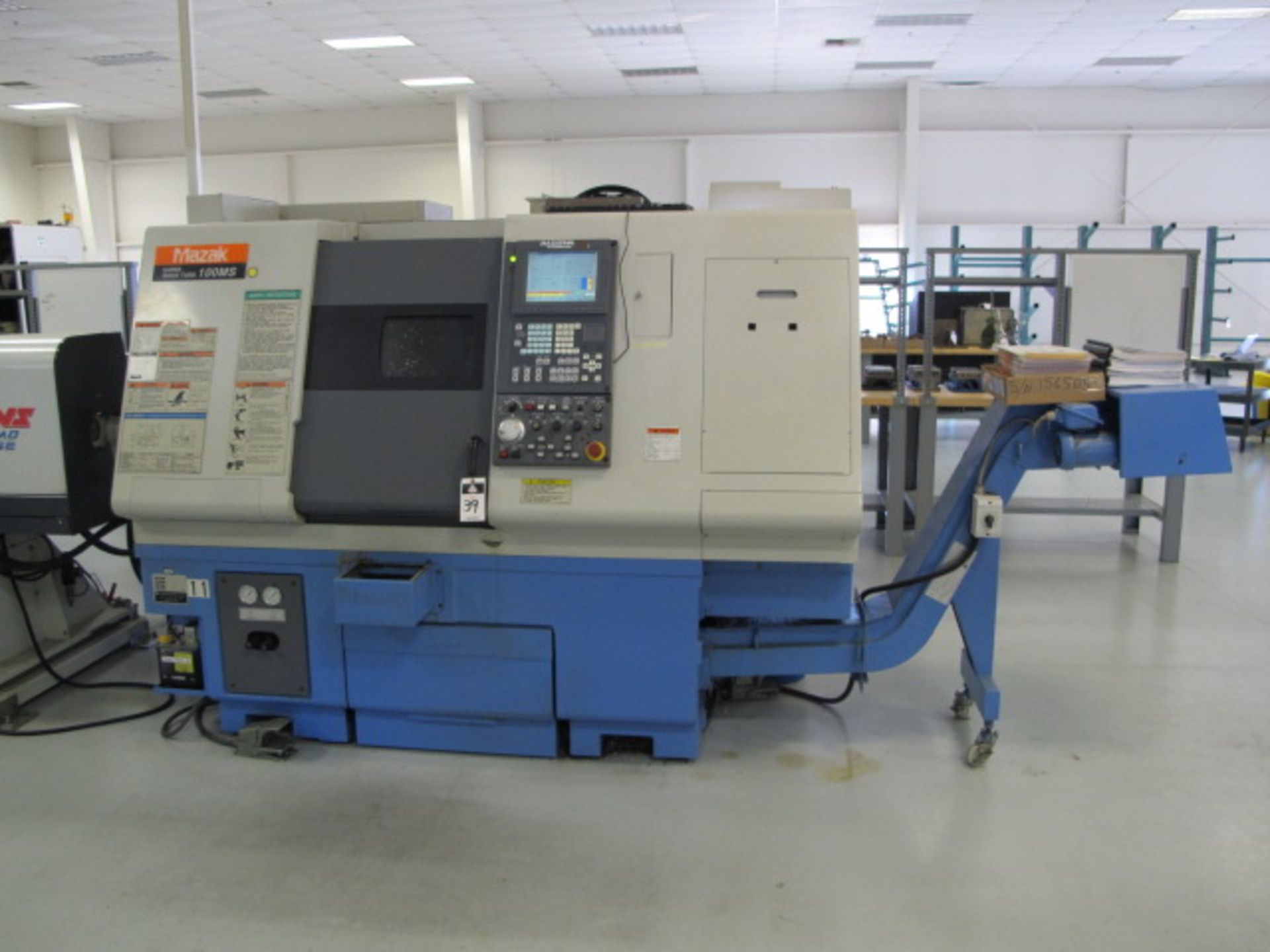 2001 Mazak Super Quick Turn 100MS Twin Spindle Live Turret CNC Turning Center s/n 156505 w/ Mazatrol