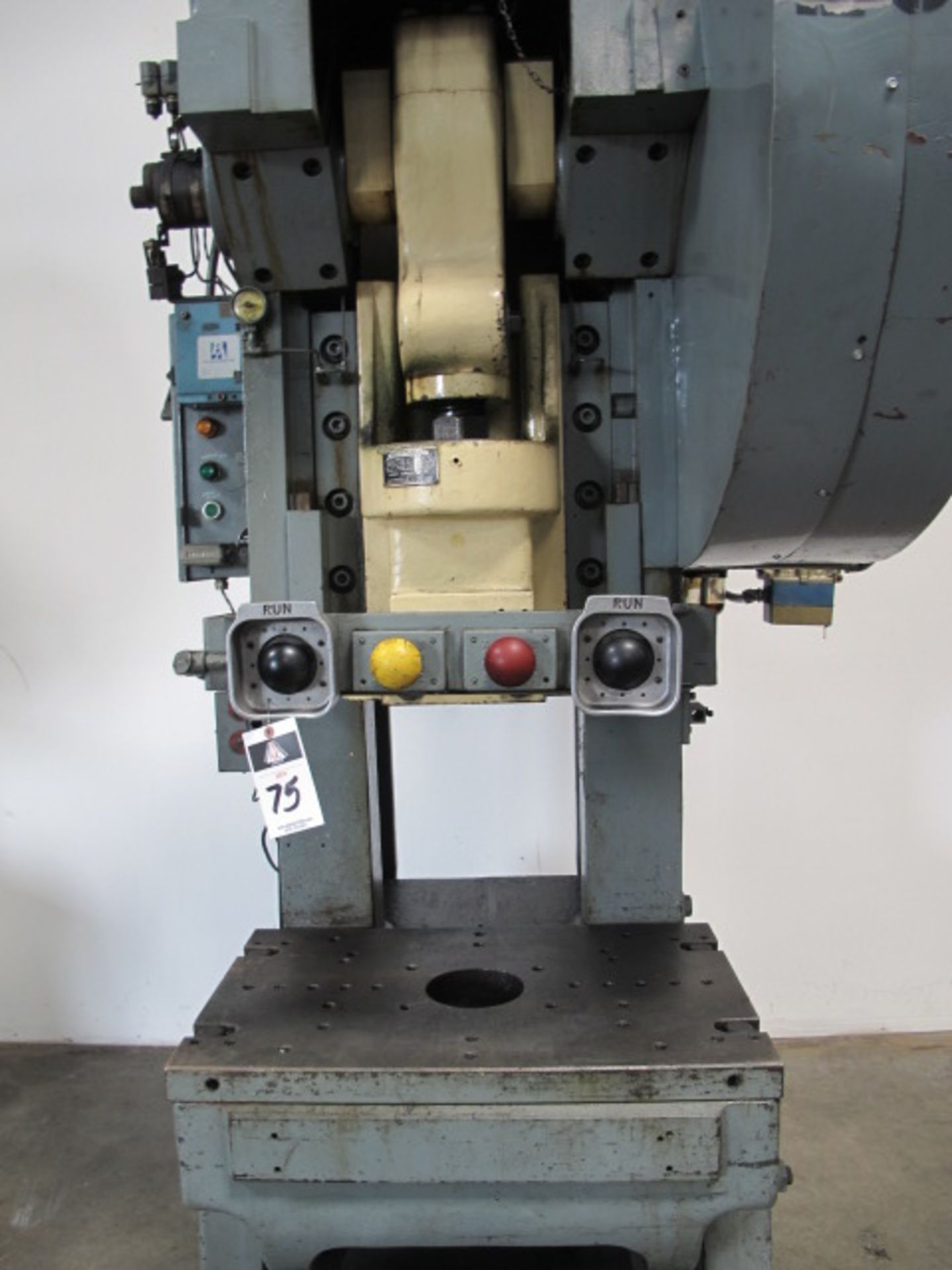 Minster No.6 60-Ton OBI Stamping Press s/n 6-12862 w/ Pneumatic Clutch, 6” Stroke, 3” Ram Adj., - Image 4 of 6