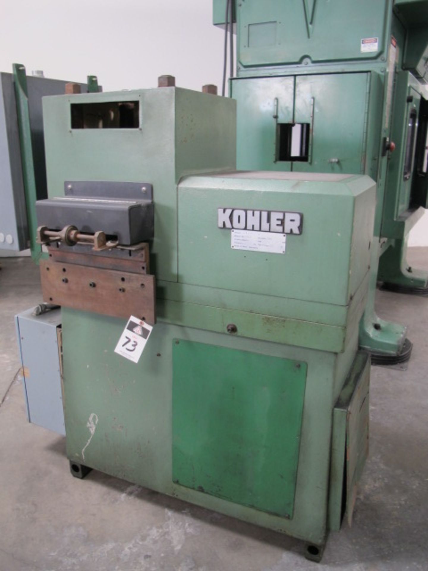 Kohler mdl. 24180B+T 6” Straightener/Feeder s/n 55032