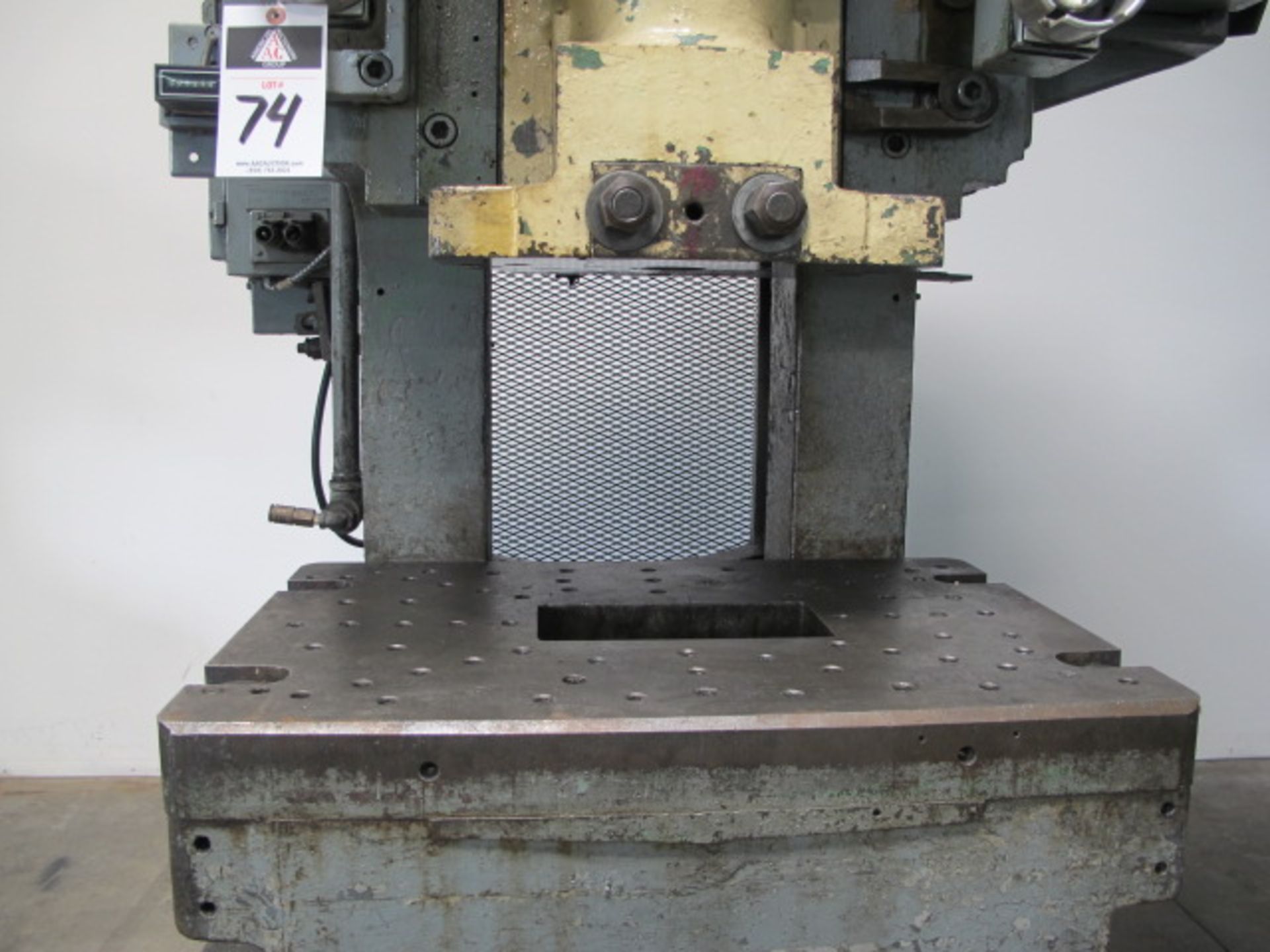 Bliss C-60 60-Ton OBI Stamping Press s/n H65677 w/ Pneumatic Clutch, 21” x 32” Bolster Area, 11” x - Image 5 of 7