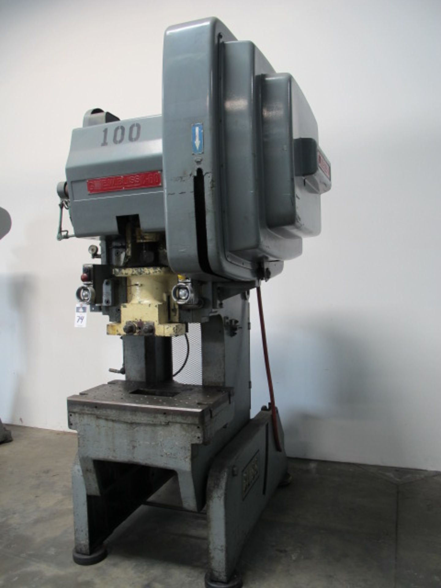 Bliss C-60 60-Ton OBI Stamping Press s/n H65677 w/ Pneumatic Clutch, 21” x 32” Bolster Area, 11” x - Image 2 of 7