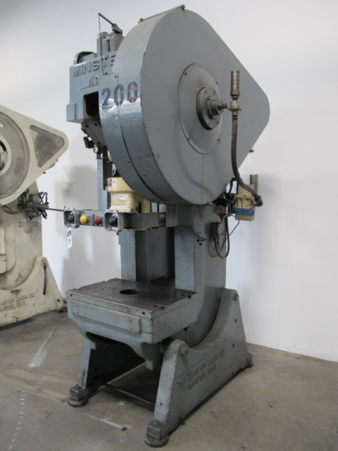 Minster No.6 60-Ton OBI Stamping Press s/n 6-12862 w/ Pneumatic Clutch, 6” Stroke, 3” Ram Adj., - Image 3 of 6