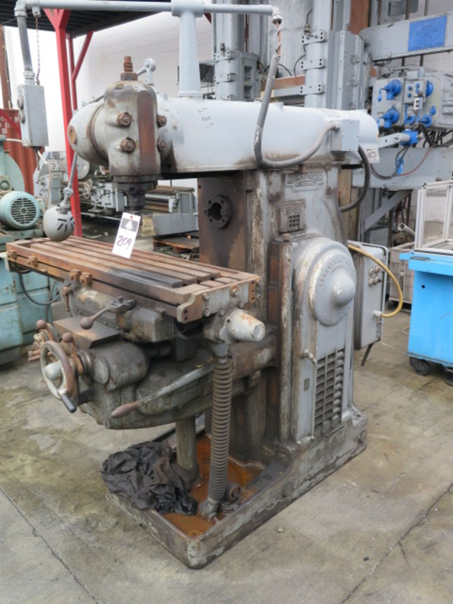 Kearney & Trecker Milwaukee mdl. 5HP-2CH Universal Mill 2/ 25-1500 Horizontal RPM, 40-1200 - Image 2 of 4