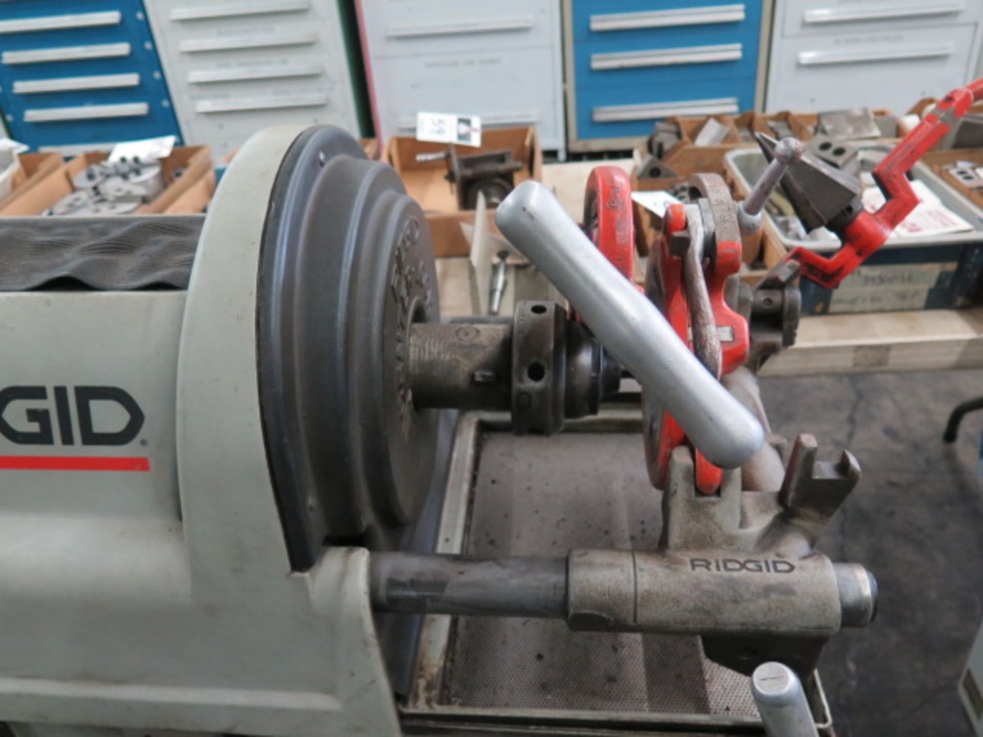 Rigid mdl. 1822 Power Pipe Threader w/ Pipe Dies, Cut-Off, Chamfer Tool - Image 2 of 5