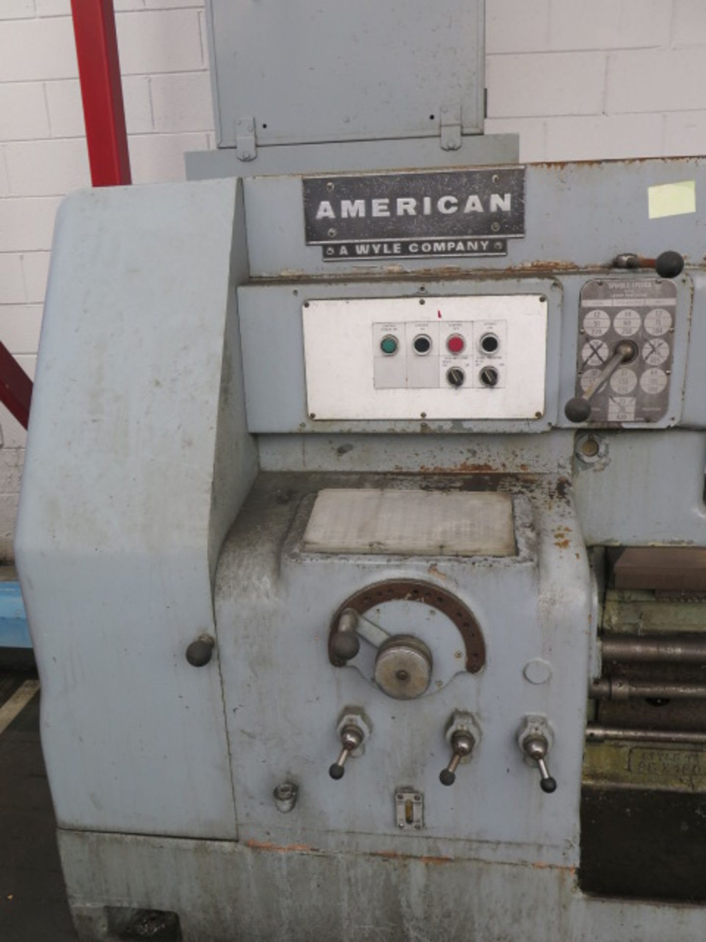 American 30" x 126" Geared Head Lathe s/n 78988 w/ 12-800 RPM, Inch Threading, Tailstock, Tool Post, - Image 4 of 10