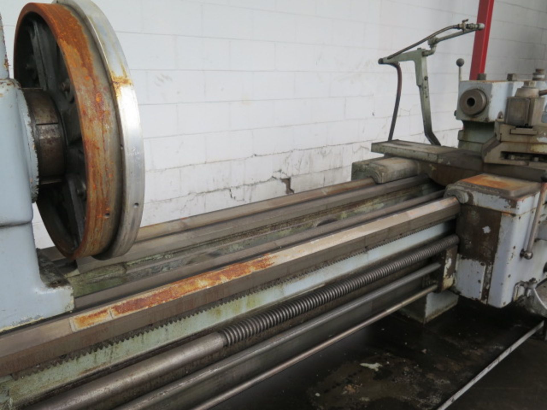 American 30" x 126" Geared Head Lathe s/n 78988 w/ 12-800 RPM, Inch Threading, Tailstock, Tool Post, - Image 5 of 10