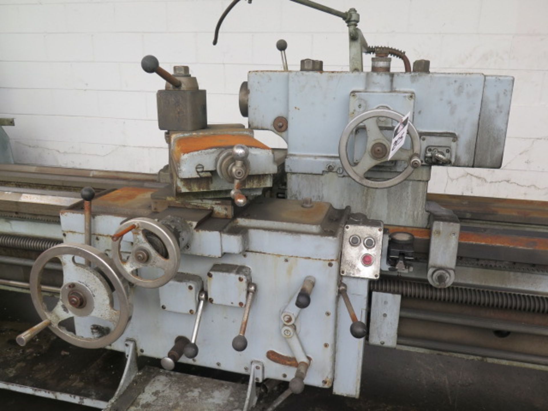 American 30" x 126" Geared Head Lathe s/n 78988 w/ 12-800 RPM, Inch Threading, Tailstock, Tool Post, - Image 8 of 10