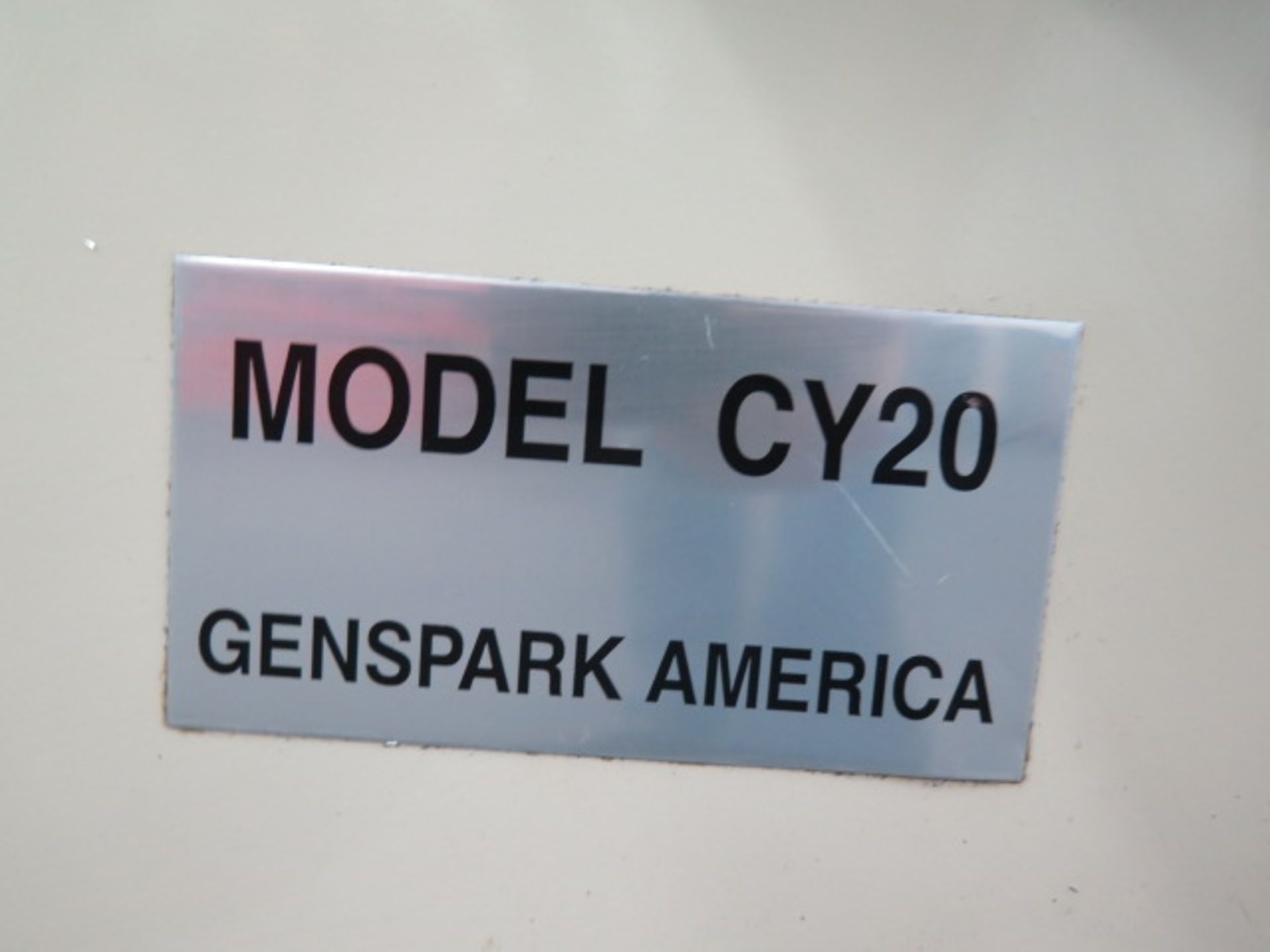 Genspark mdl. CY20 Die-Sinker EDM Machine s/n 508424 w/ Genspark America 50P Power Source and - Image 7 of 8