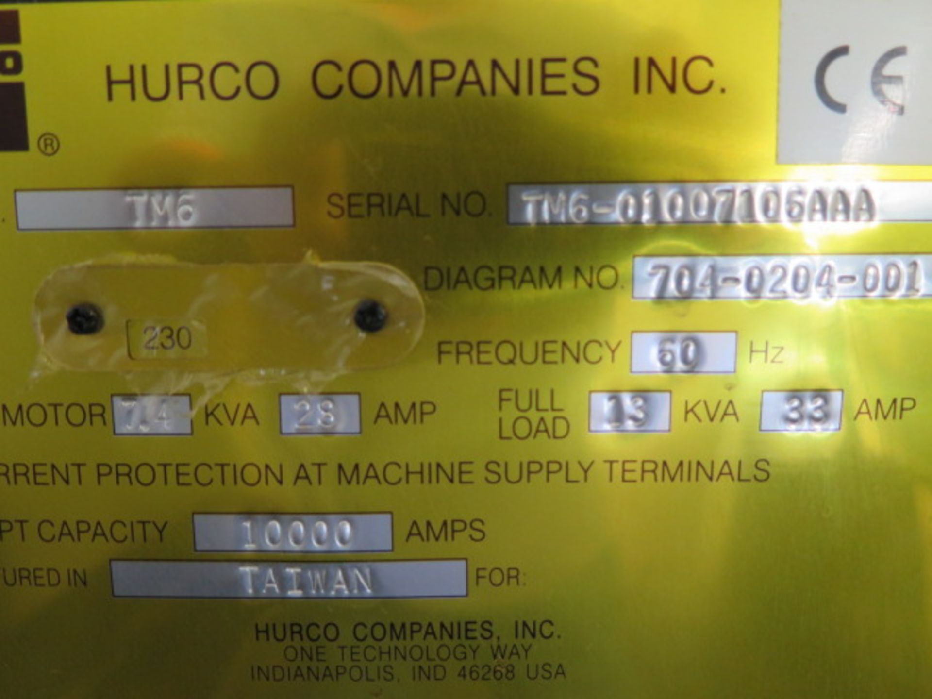 2005 Hurco TM6 CNC Turning Center s/n TM6-01007106AA w/ Hurco MAX Controls, Tool Presetter, 12- - Bild 16 aus 18