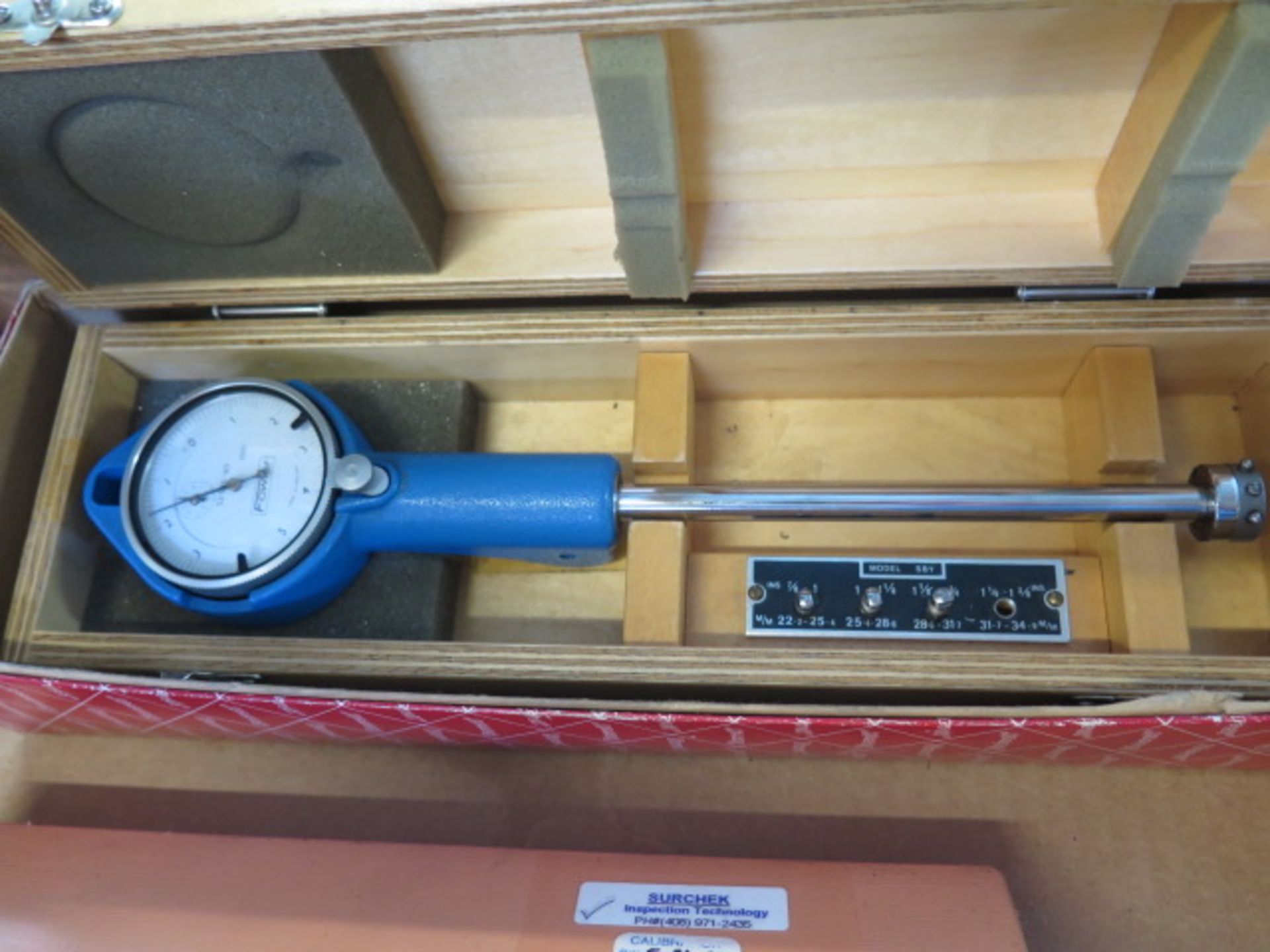 Mitutoyo .24”-.4” Dial Bore Gage and Fowler 7/8”-1 3/8” Dial Bore Gage - Image 3 of 3