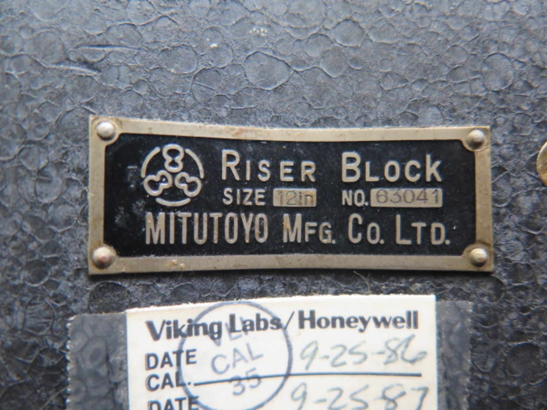 Mitutoyo 24” and 12” Height Master Riser Blocks (2) - Image 3 of 3