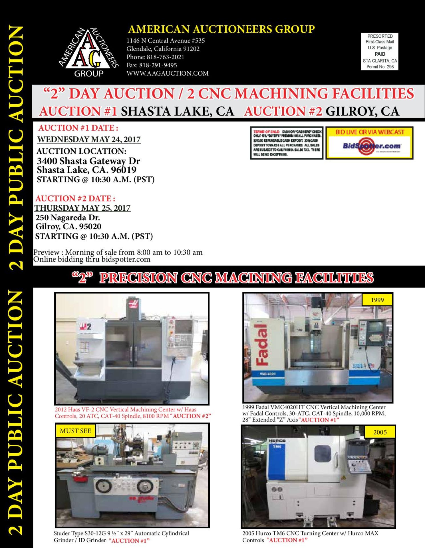 Full Catalog Coming Soon! Day 1 - CNC Machining Facilities