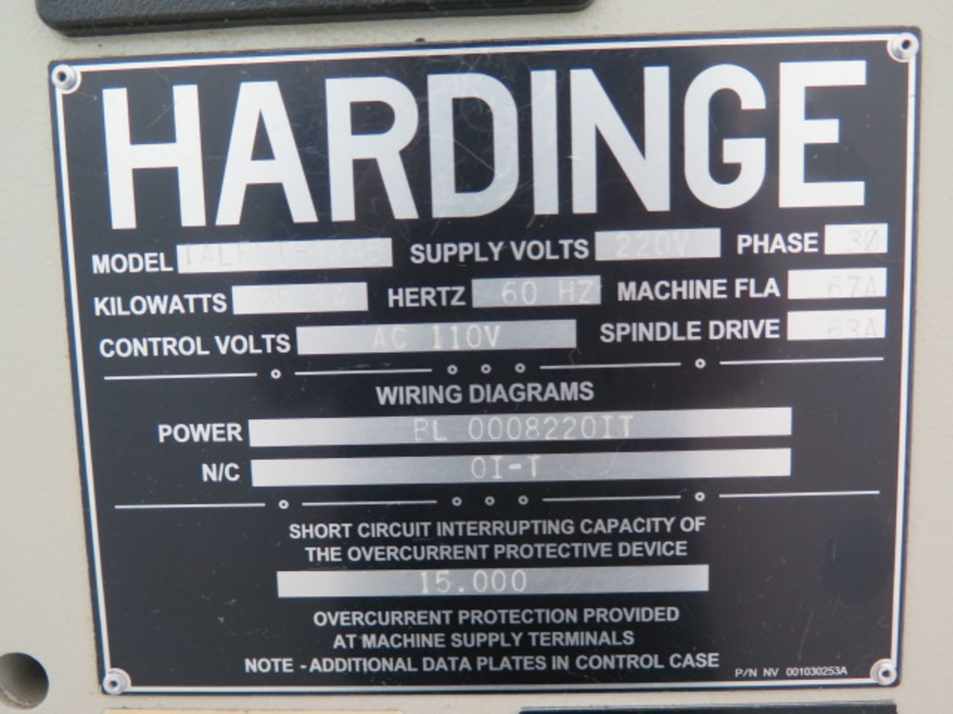 2004 Hardinge “Talent 6/45” Live Turret CNC Turning Center s/n BLAA4L0116 w/ Fanuc Series 0i-TB - Image 10 of 14