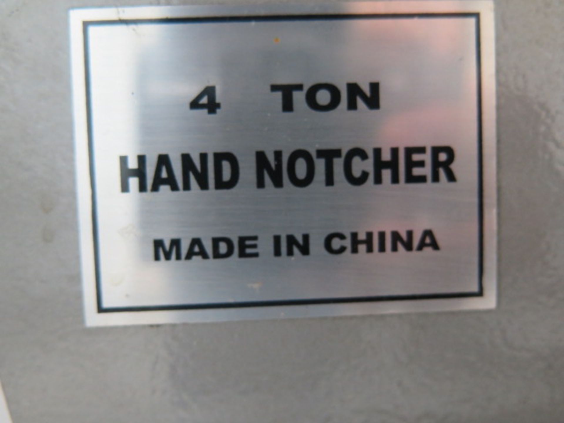 6" x 6" 4-Ton Hand Notcher - Image 4 of 4