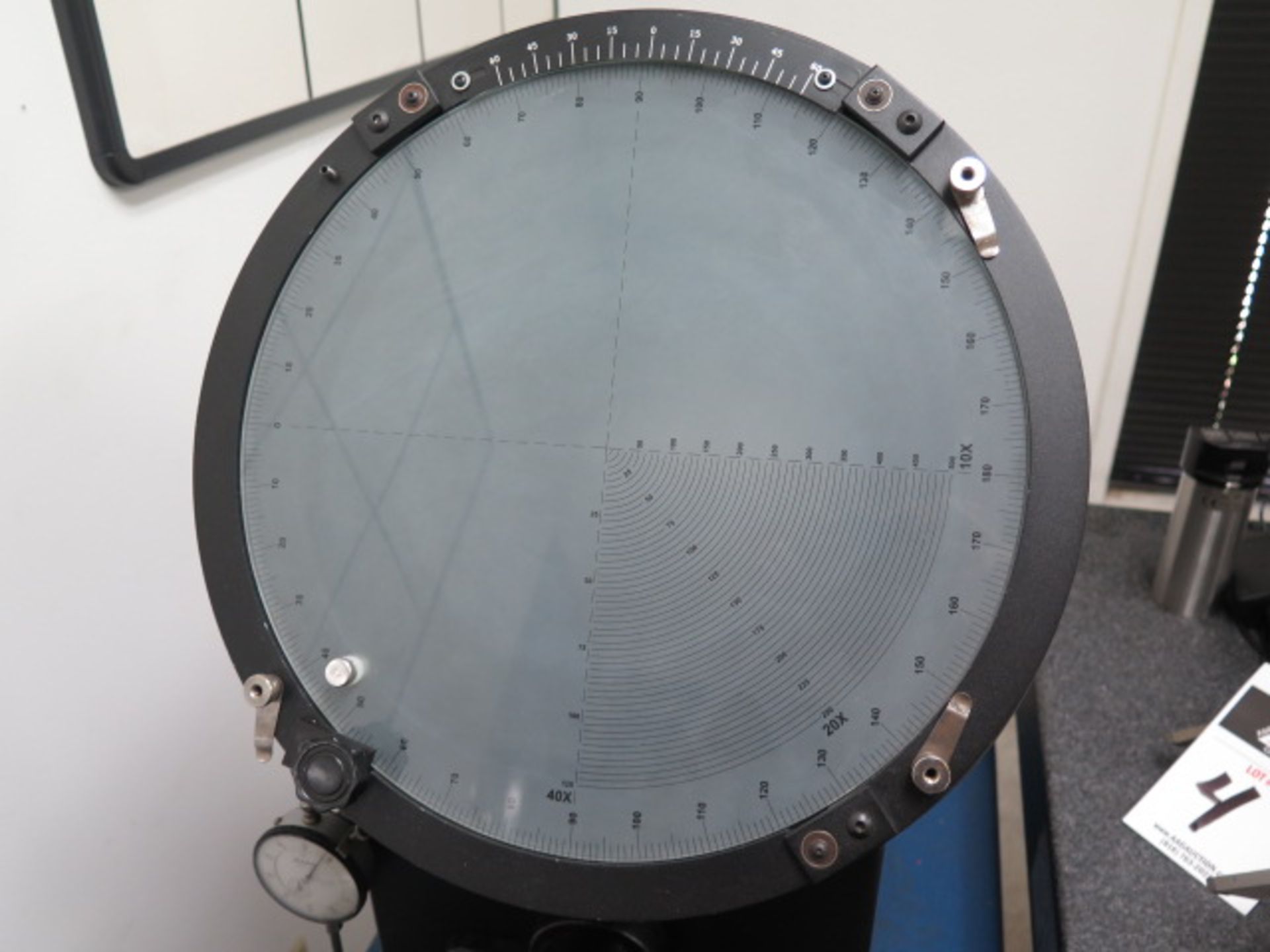 Fowler 12” Table Model Optical Comparator w/ Surface and Profile Illumination, 10X Lens - Image 3 of 7