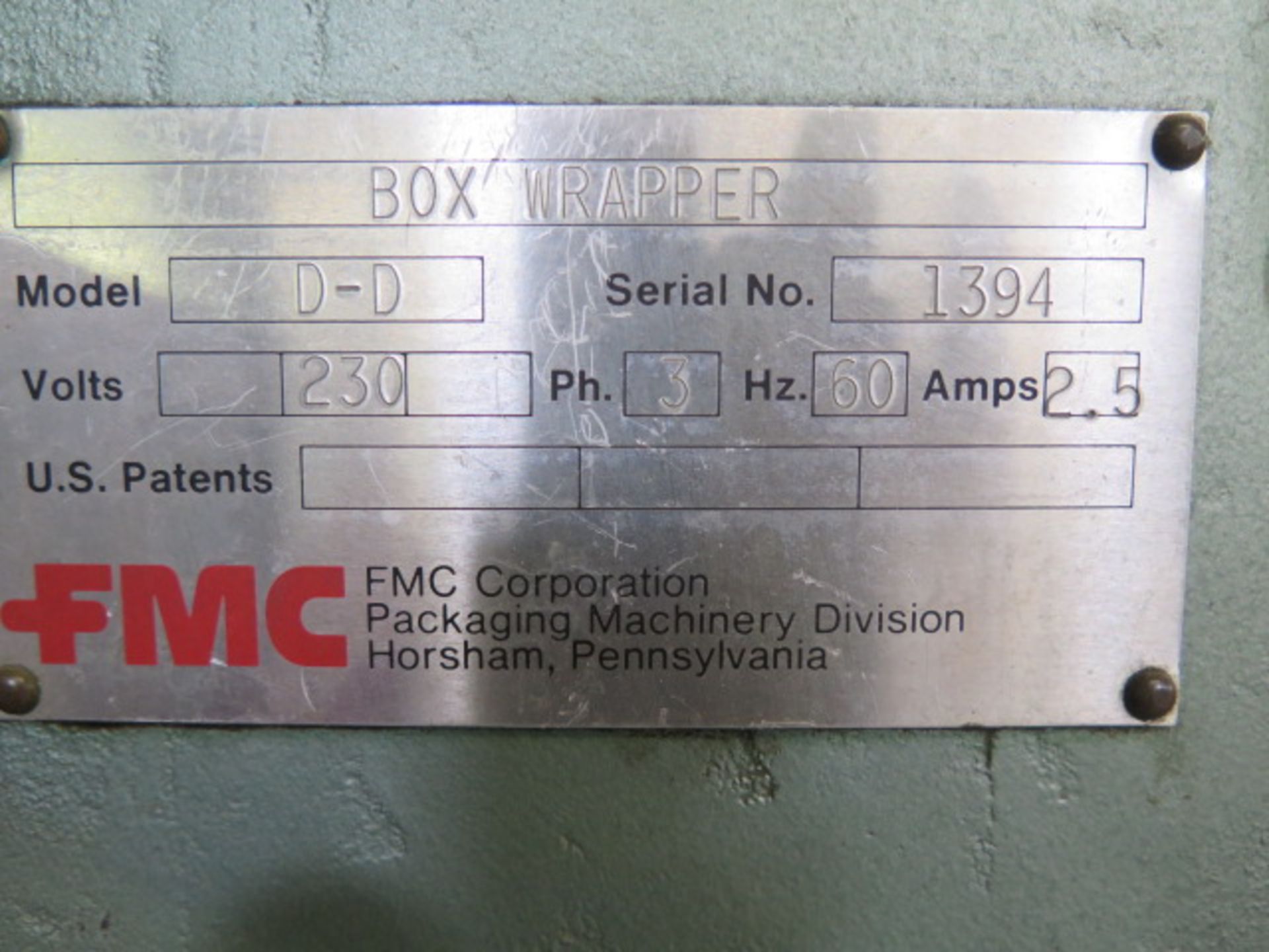 Box Line #9 : FMC mdl. CB Automatic Flange Bender s/n 323, FMC mdl. 405-C 14” Roll Gluer s/n 2702, - Image 8 of 8