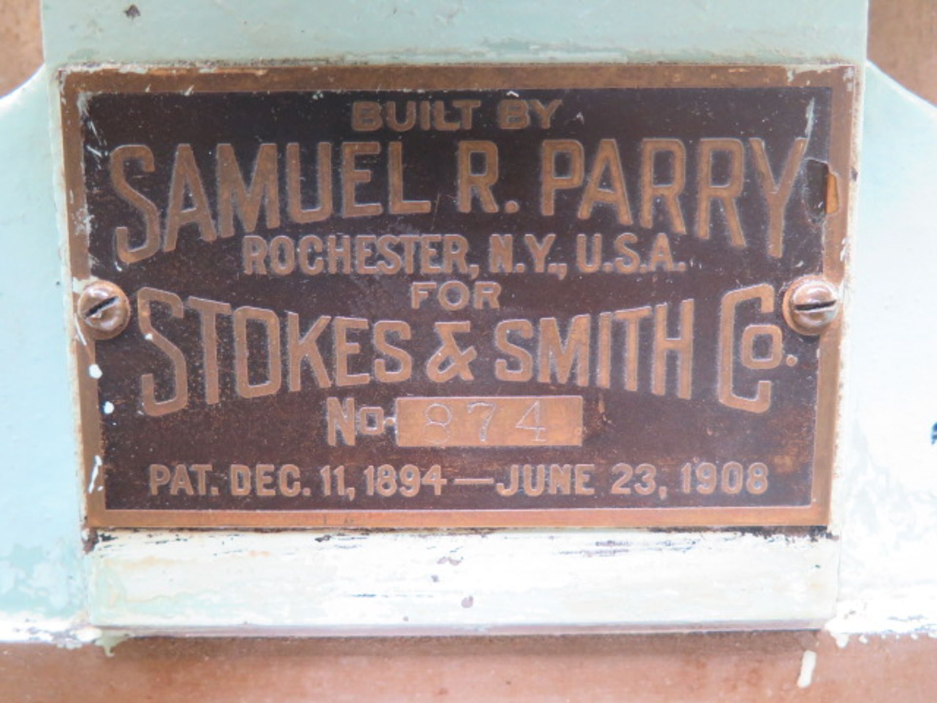 Samuel Perry/ Stokes & Smith Style-B 14” Mitering Machine s/n 874 - Image 6 of 7