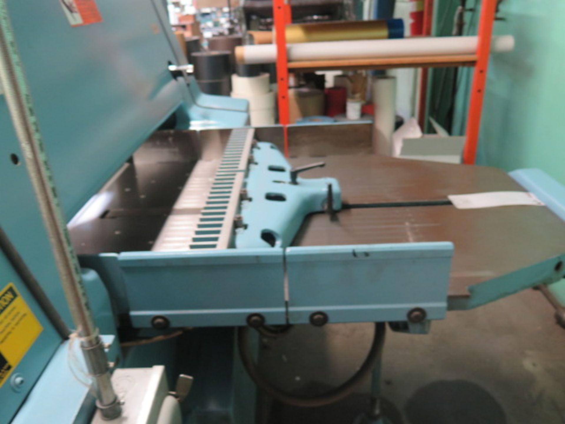 Wohlenberg MCS-TV Type 92 36” Paper Shear s/n 3124-020 w/ Controlled Back Gage, 16 ½” x 83 ½” Ball - Image 7 of 8