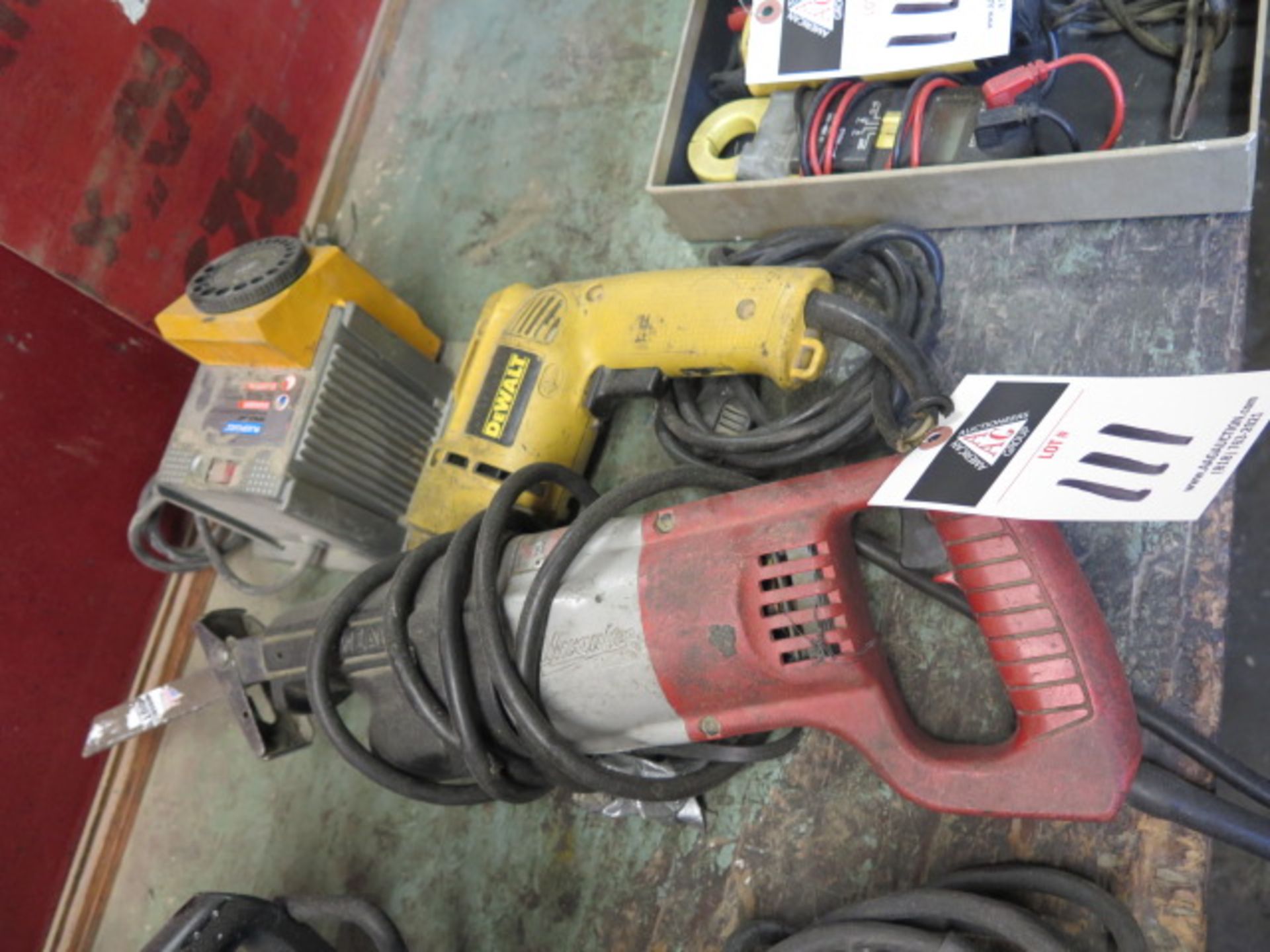 Milwaukee Saw-Zall, DeWalt Drill and Plasplugs Drill Sharpener