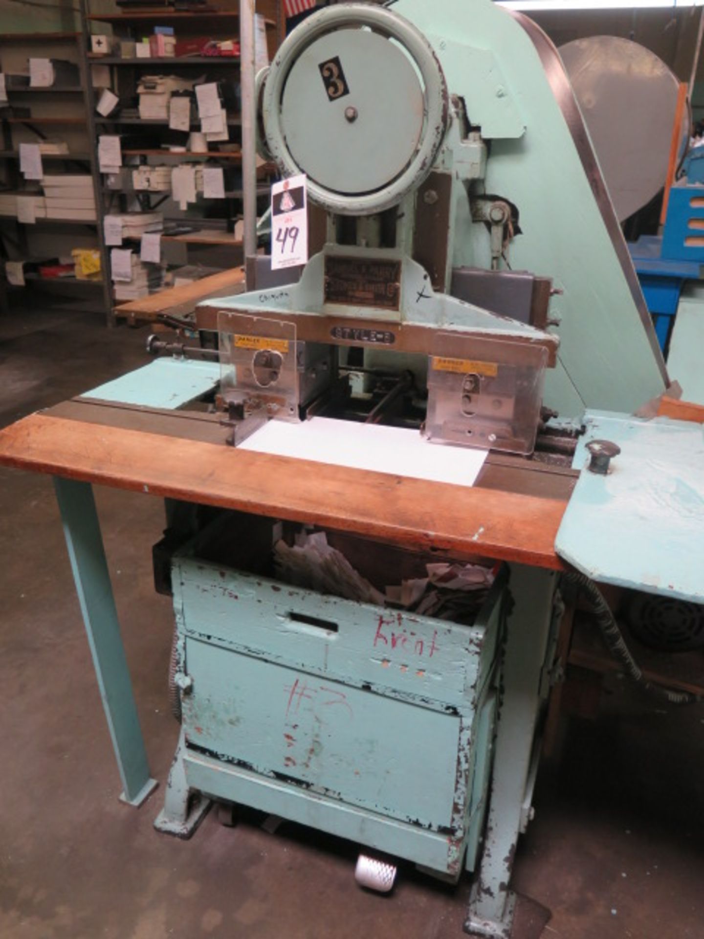 Samuel Perry/ Stokes & Smith Style-B 14” Mitering Machine s/n 874