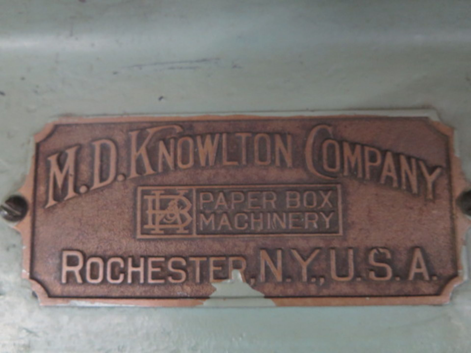 M.D. Knowlton 45” Single Score Machine - Image 5 of 5