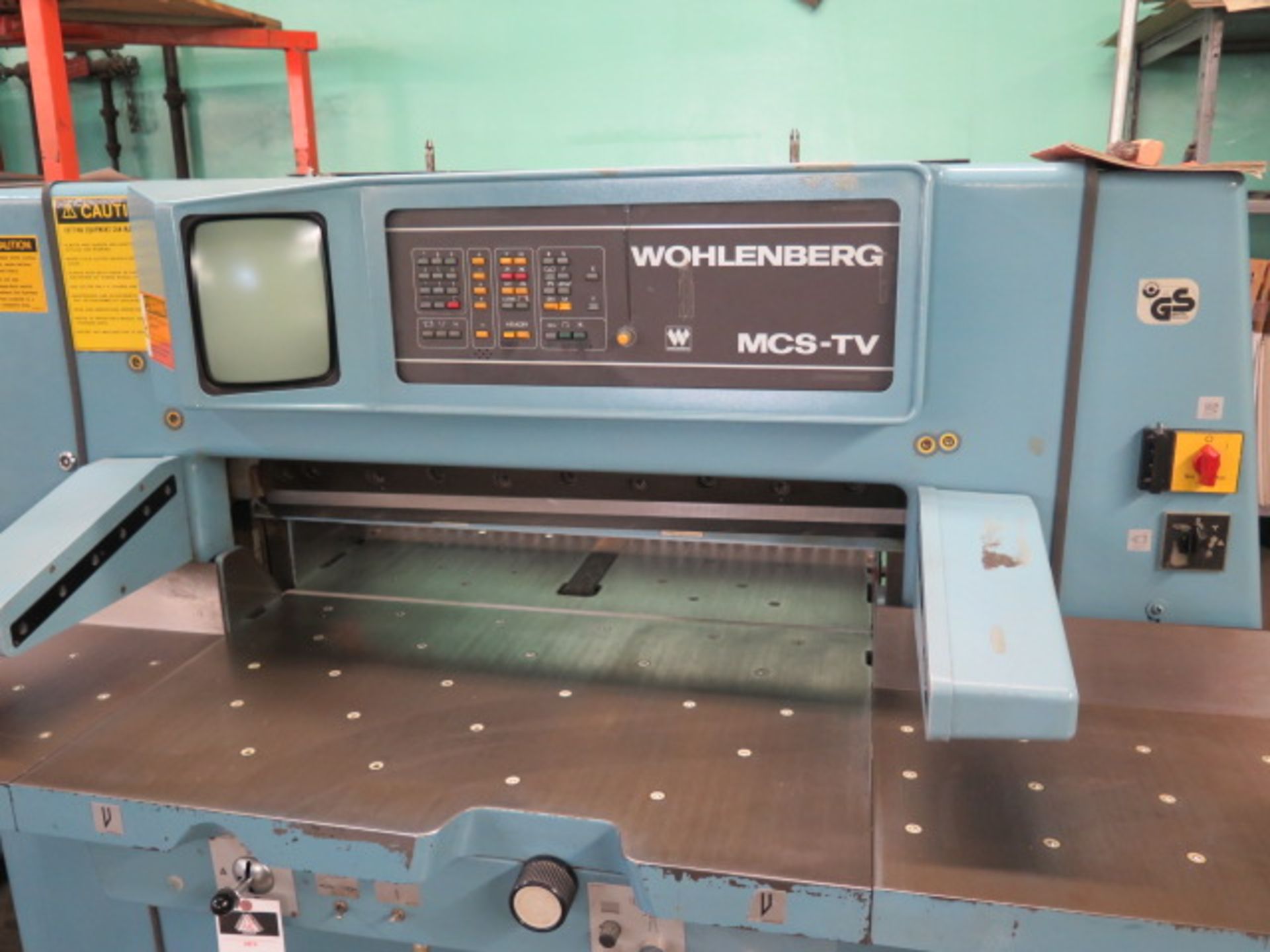 Wohlenberg MCS-TV Type 92 36” Paper Shear s/n 3124-020 w/ Controlled Back Gage, 16 ½” x 83 ½” Ball - Image 3 of 8