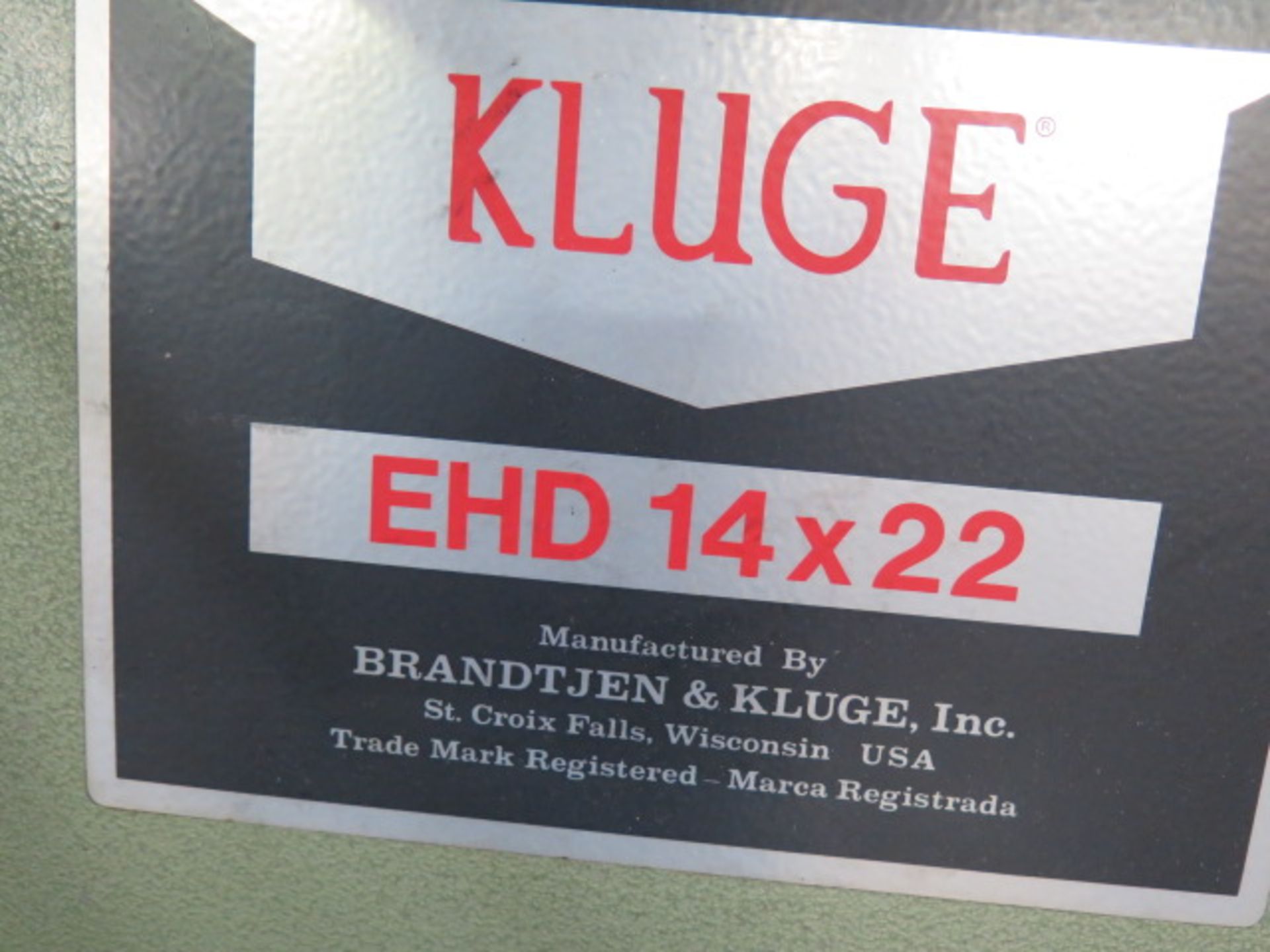 Kluge mdl. EHD 14” x 22” Hot Stamping Machine s/n GD141860 w/ Vacuum Loading - Image 7 of 7