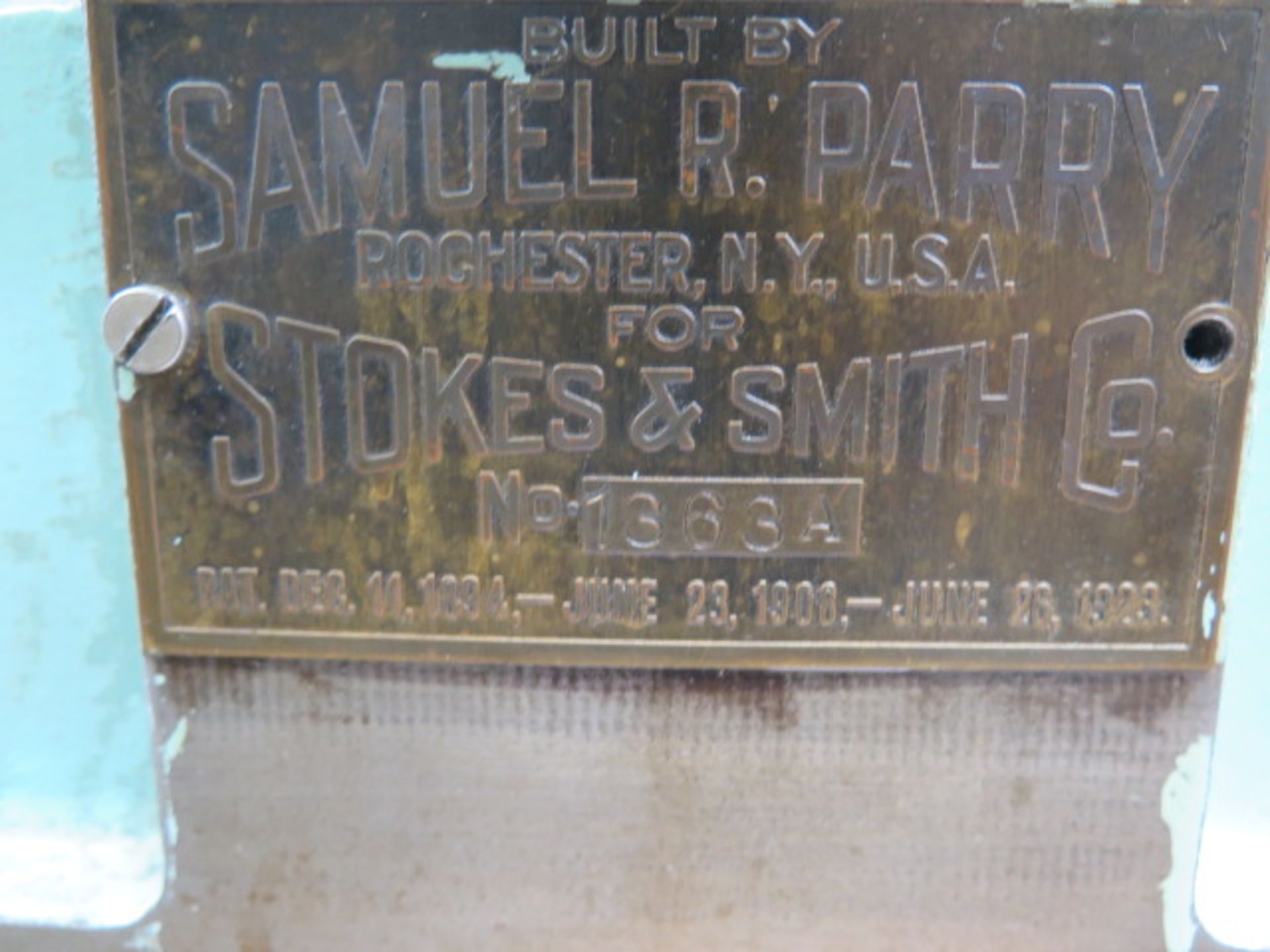 Samuel Perry/ Stokes & Smith Style-B 14” Mitering Machine s/n 1363A - Image 6 of 7