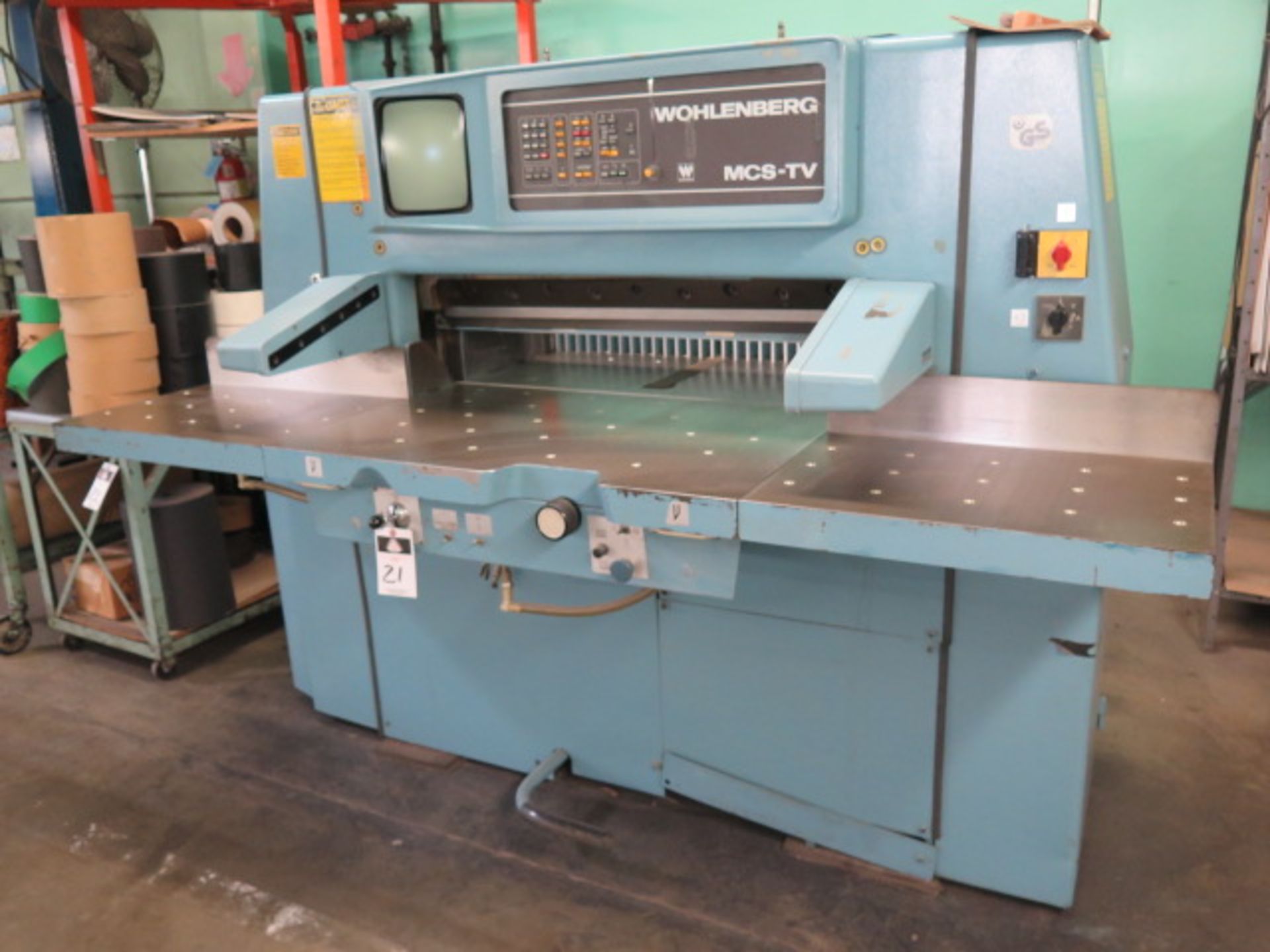 Wohlenberg MCS-TV Type 92 36” Paper Shear s/n 3124-020 w/ Controlled Back Gage, 16 ½” x 83 ½” Ball - Image 2 of 8