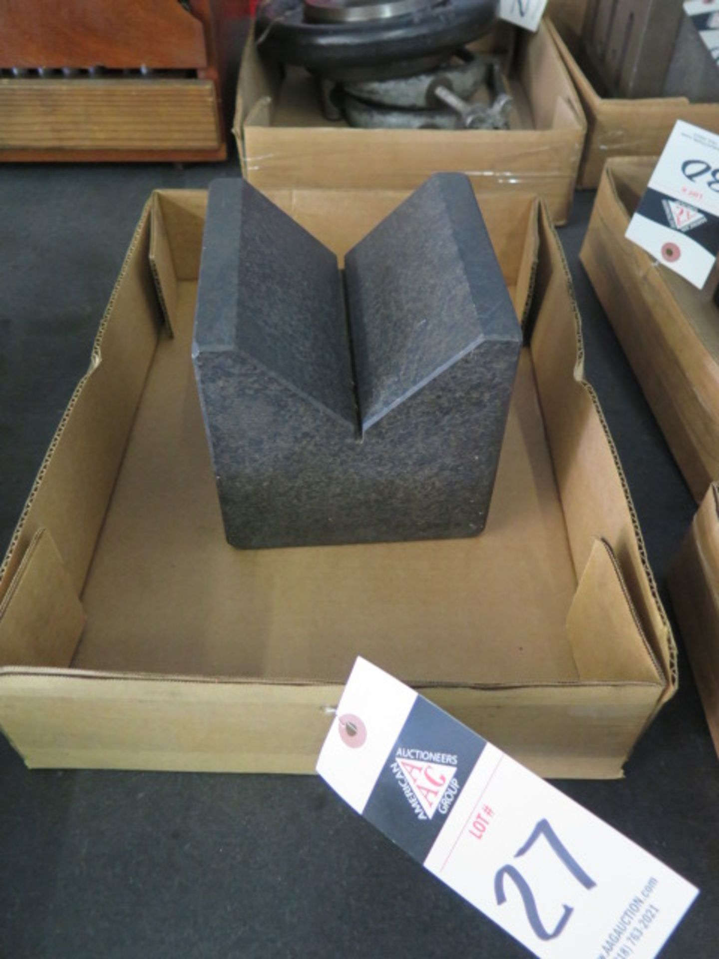 6" x 6" c 6" Granite V-Block