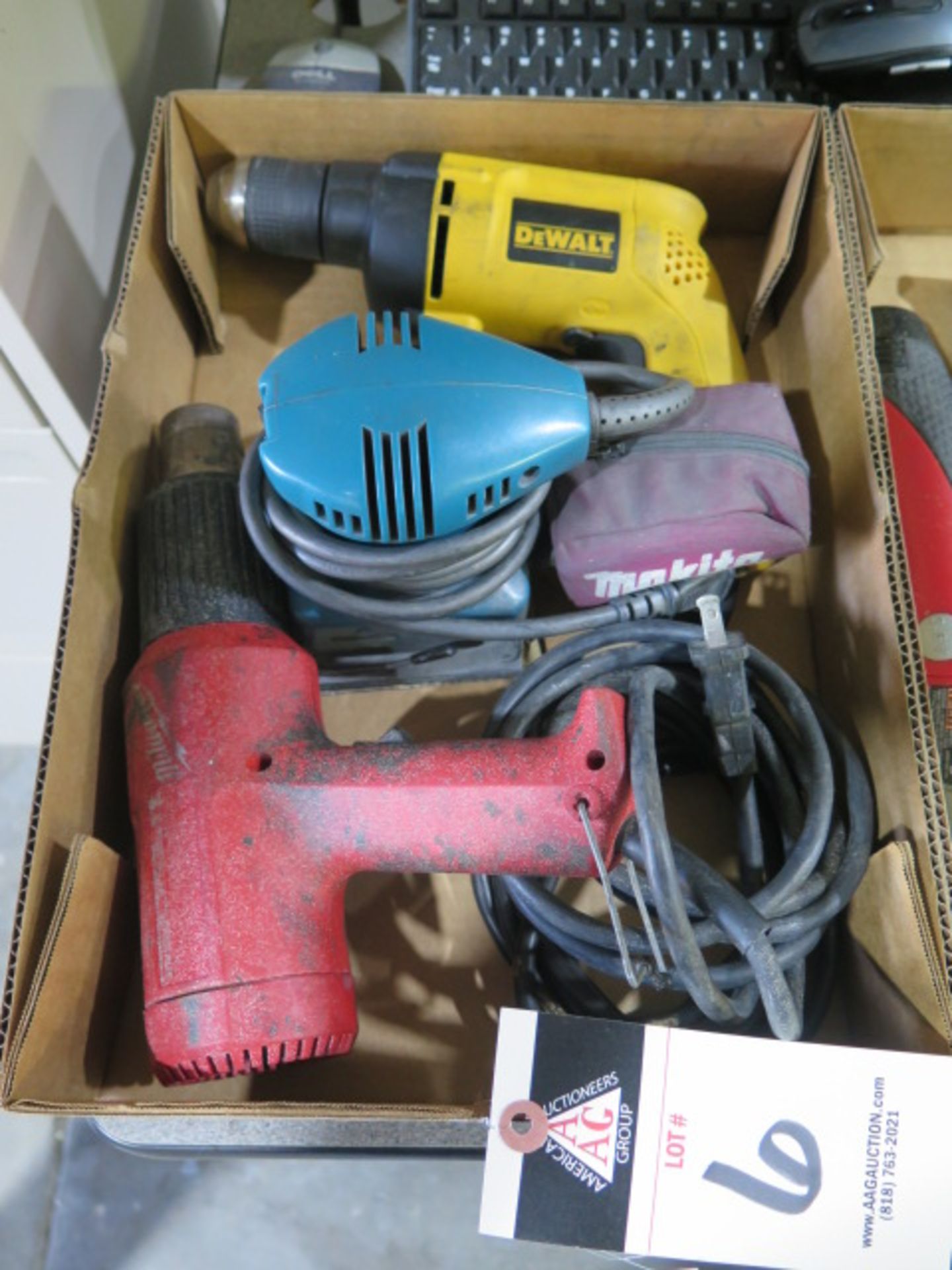 Electric Drill, Sander and Heat Gun